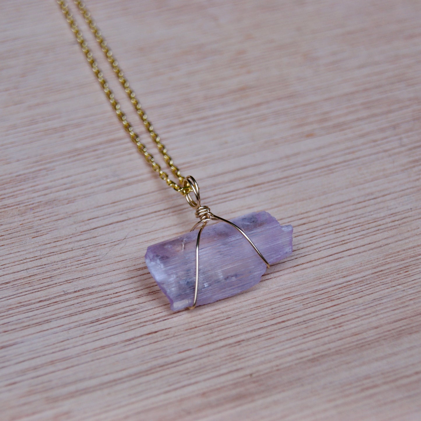 Kunzite Pendant | 14k Gold-Fill