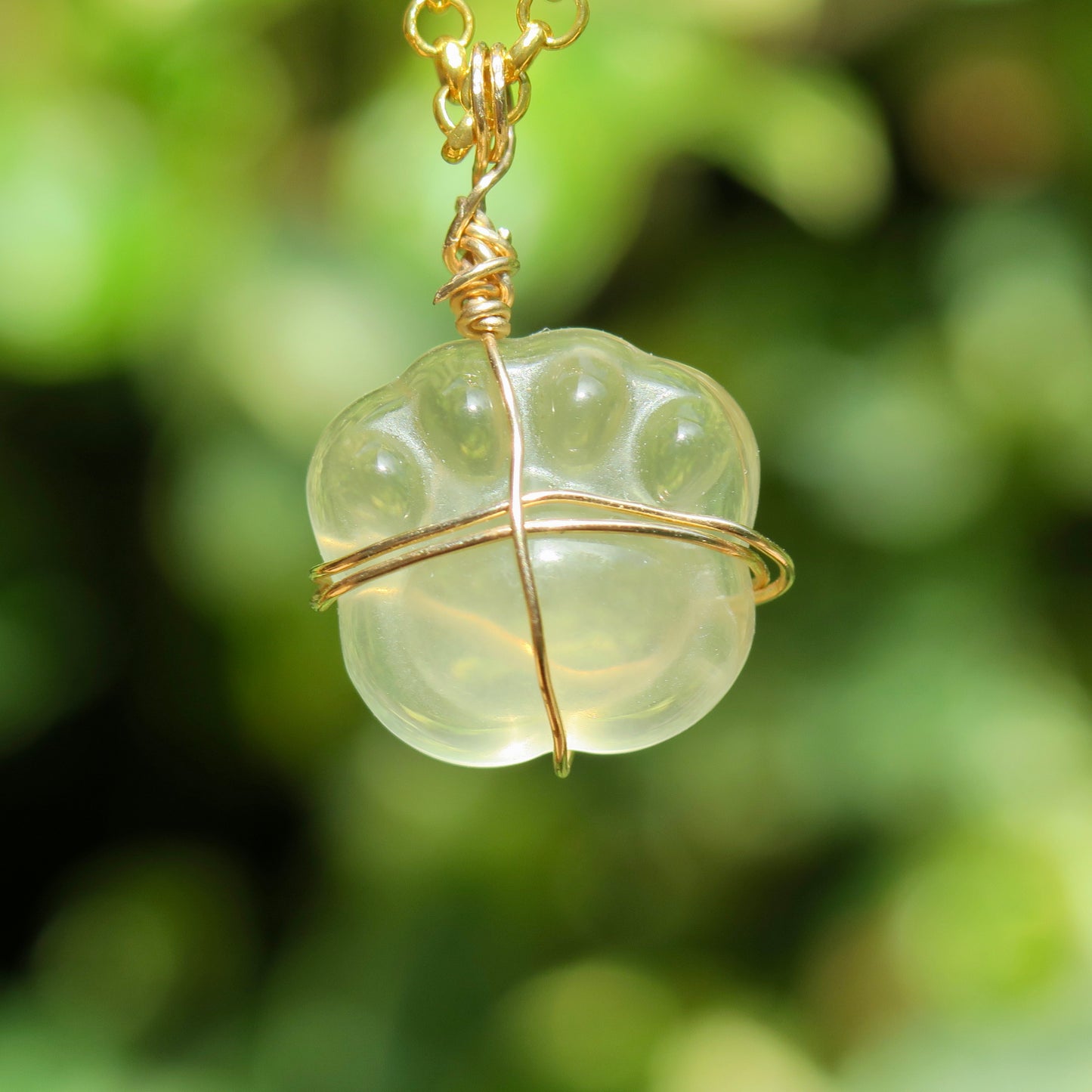 Citrine Paw Pendant | 14k Gold-Fill