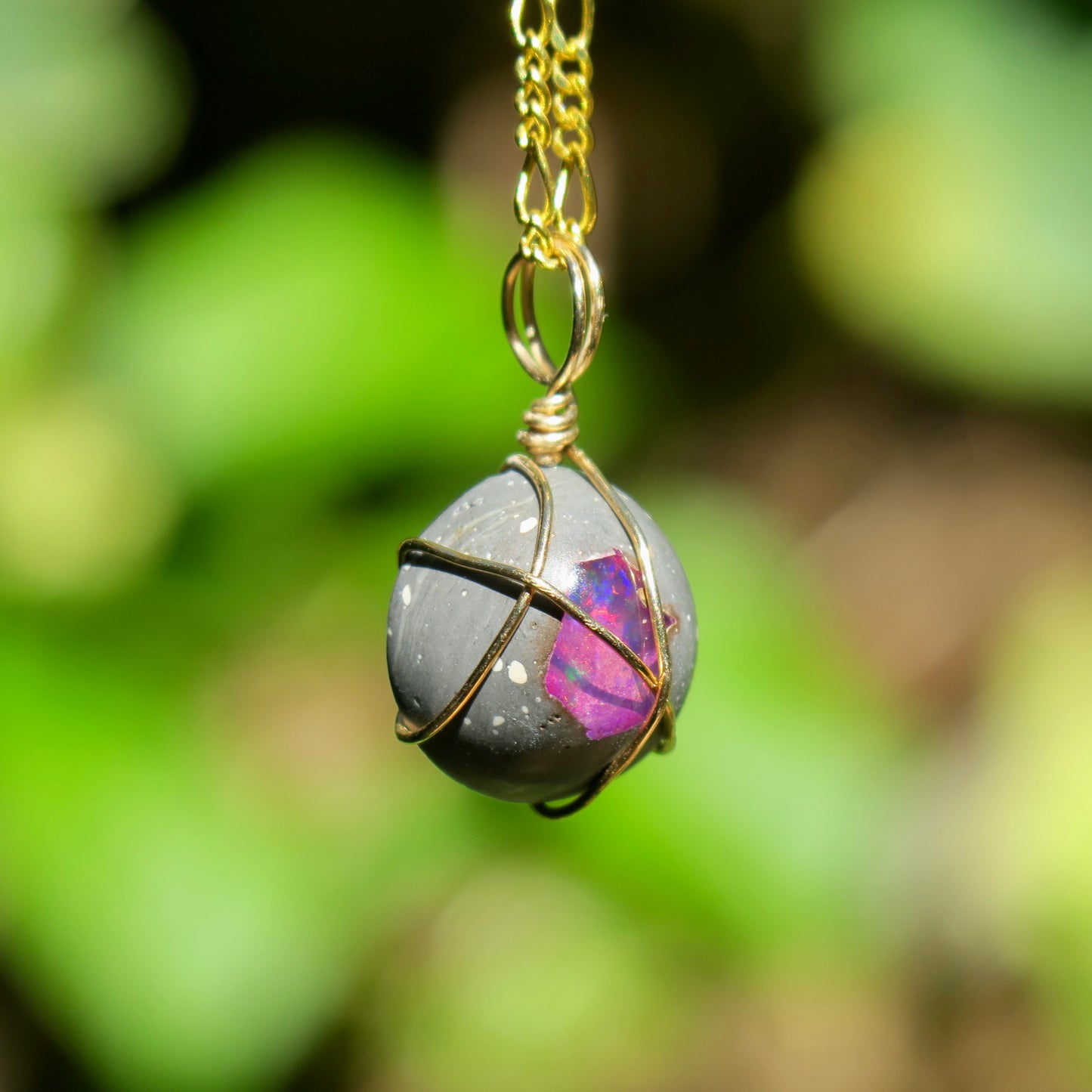 Mexican Cantera Opal Pendant | 14k Gold-Fill