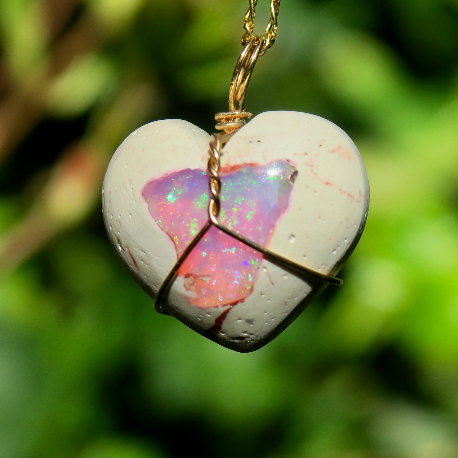 Handmade Crystal Pendants in Gold