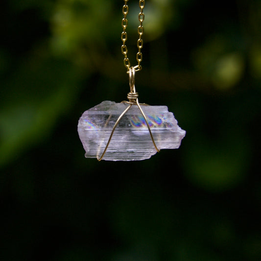 Kunzite Pendant | 14k Gold-Fill