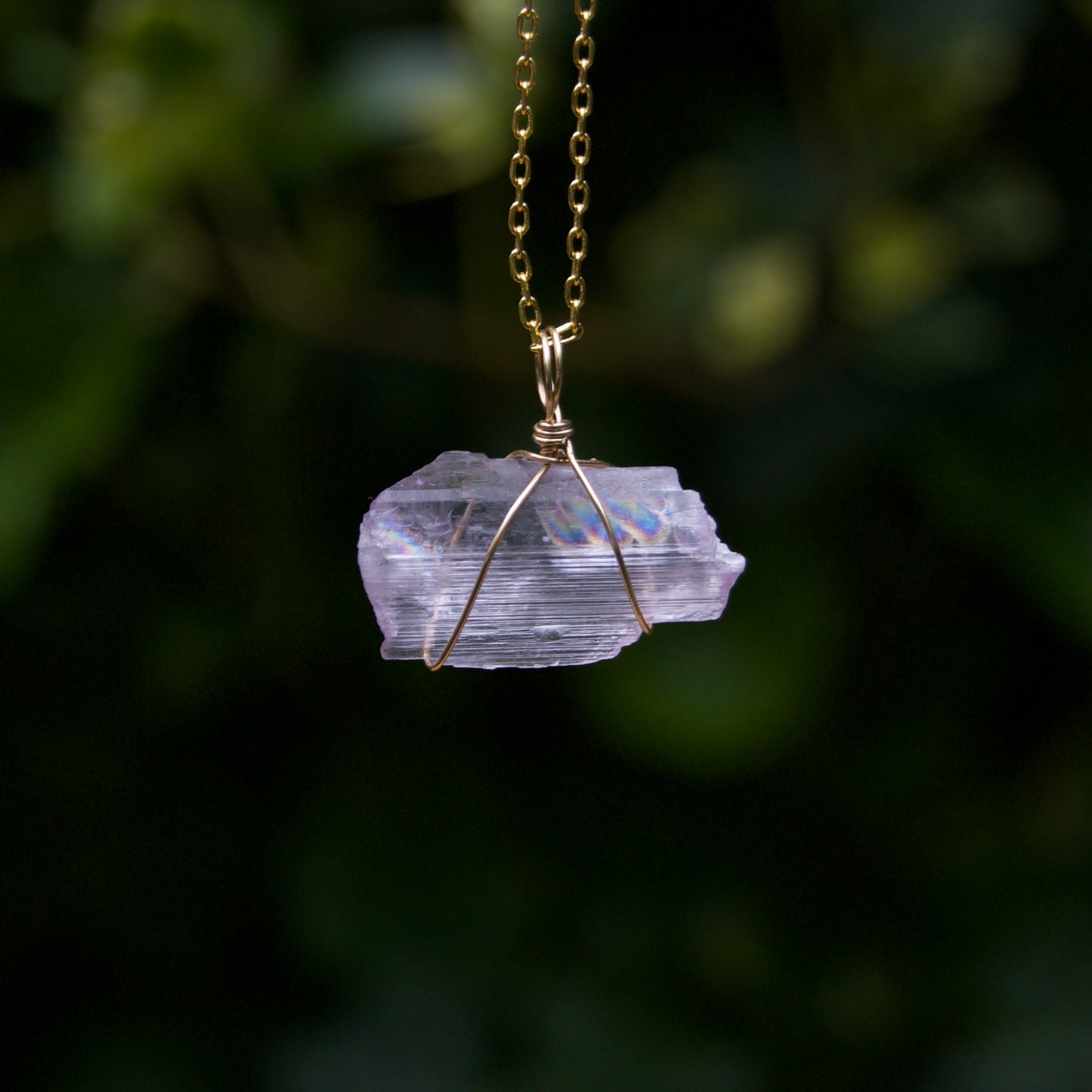 Kunzite Pendant | 14k Gold-Fill