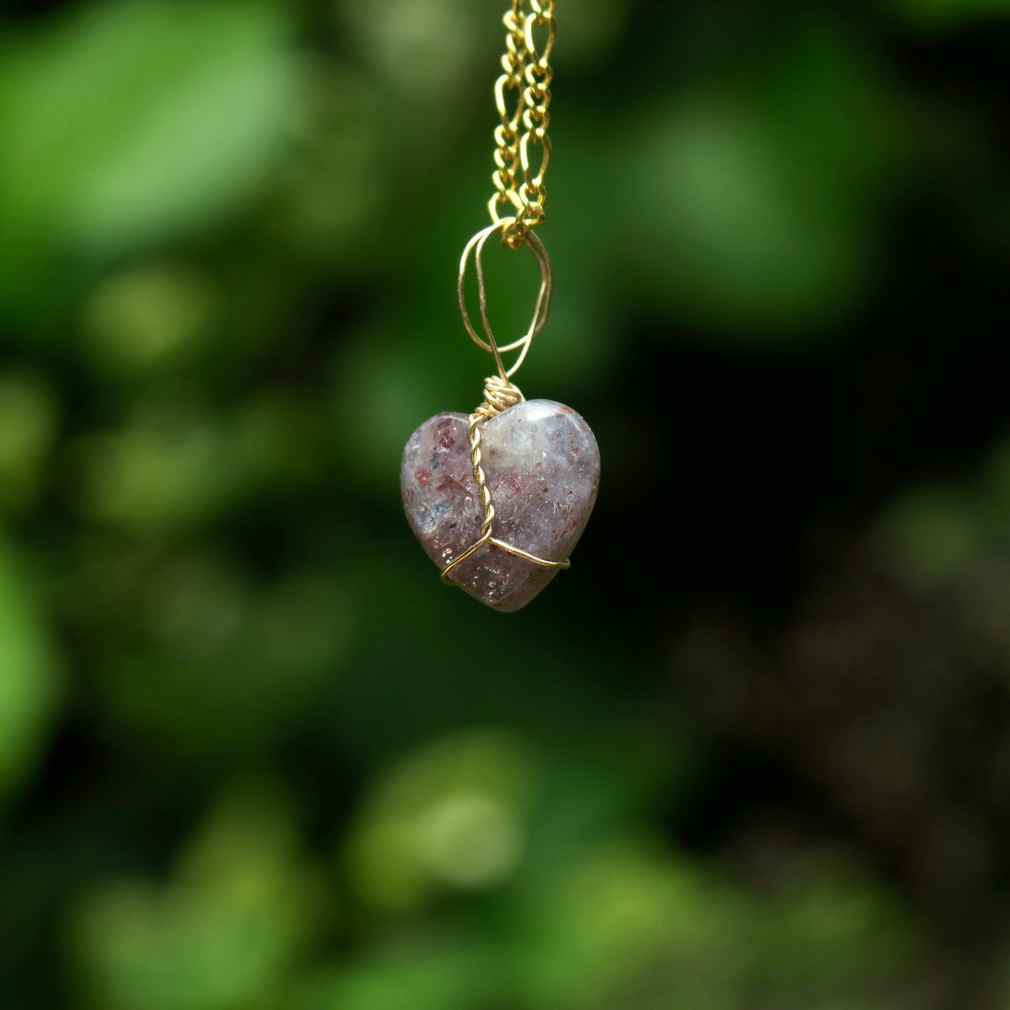 Iolite Heart Pendant | 14k Gold-Fill