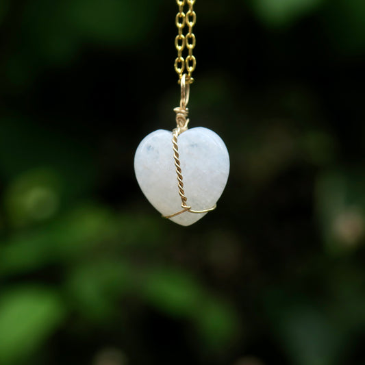Moonstone Heart Pendant | 14k Gold-Fill