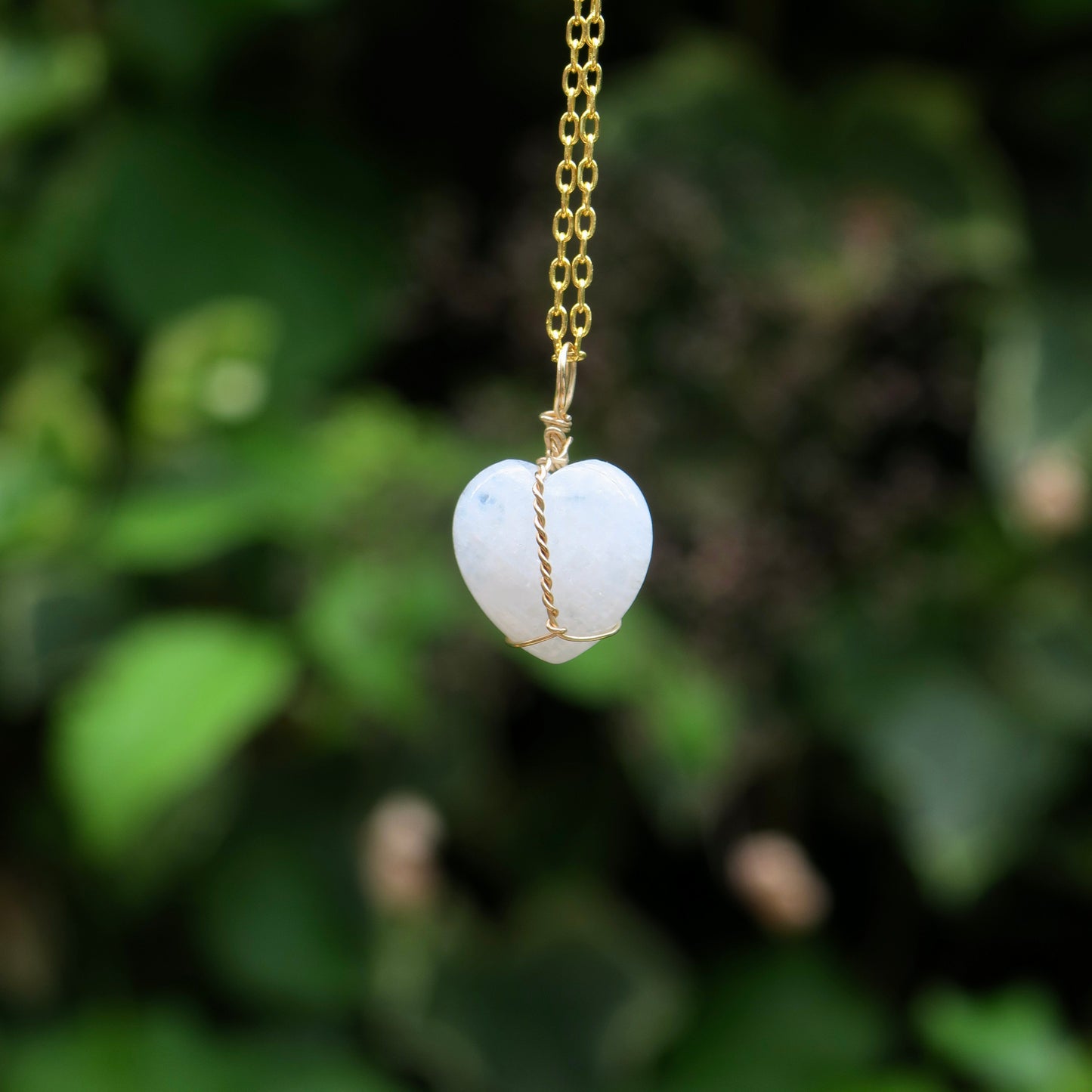 Moonstone Heart Pendant | 14k Gold-Fill