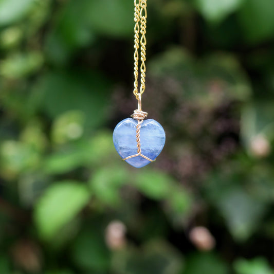 Kyanite Heart Pendant | 14k Gold-Fill