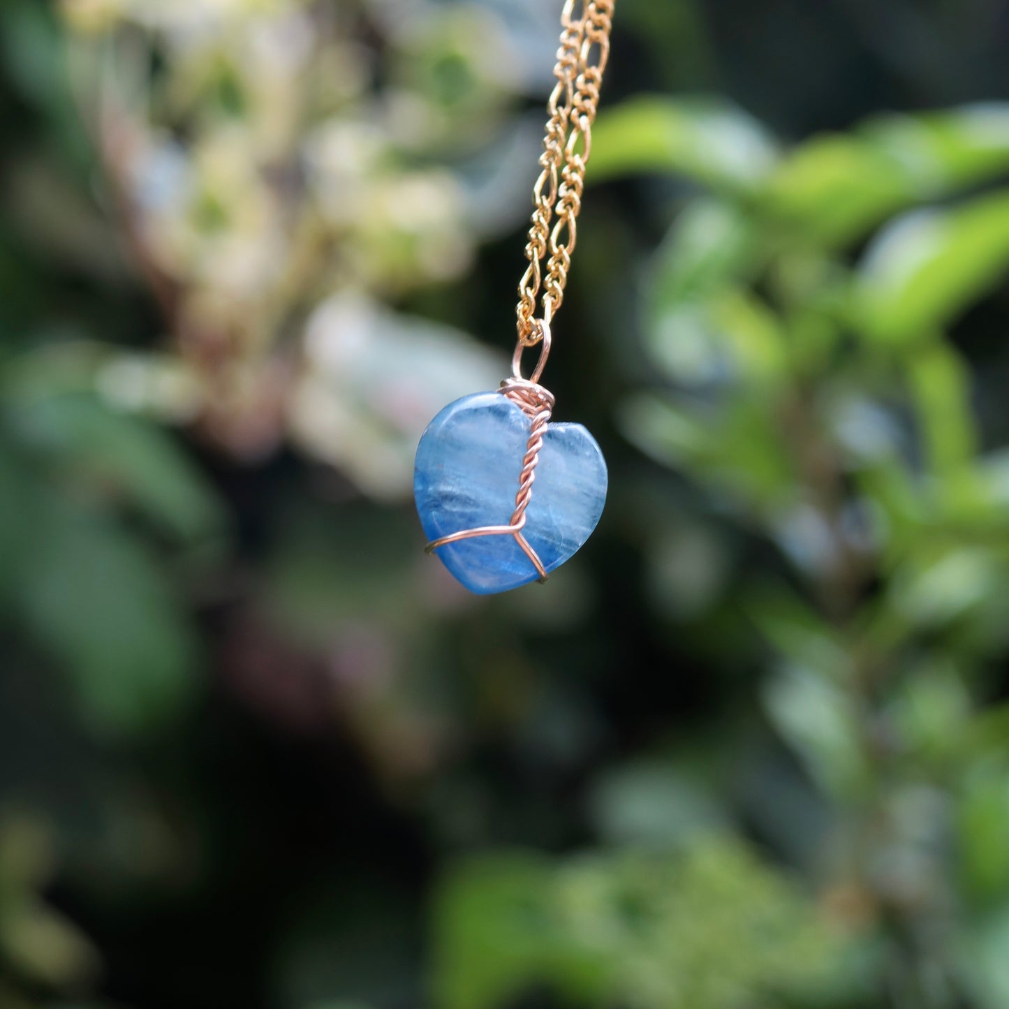 Kyanite Heart Pendant | 14k Gold-Fill