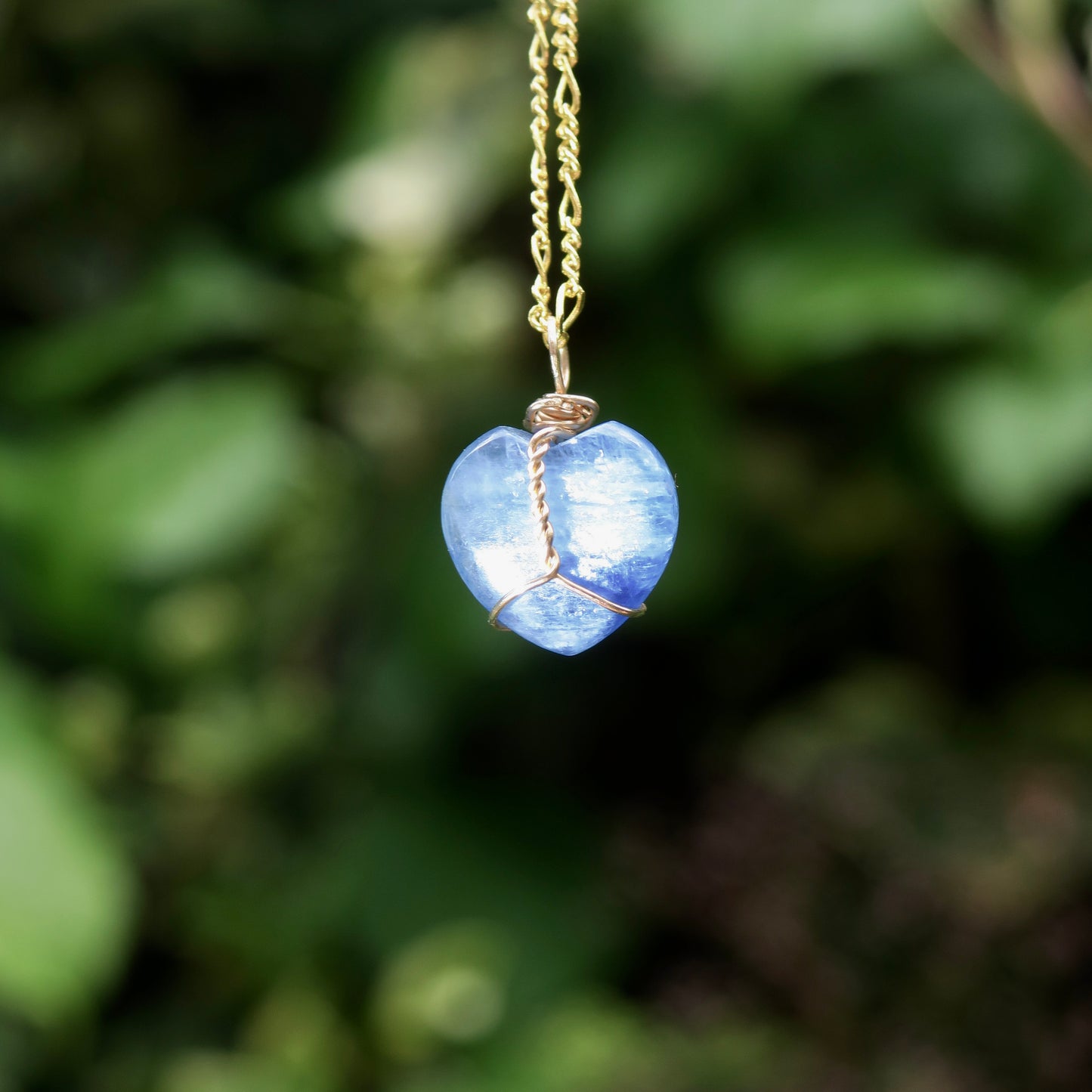 Kyanite Heart Pendant | 14k Gold-Fill