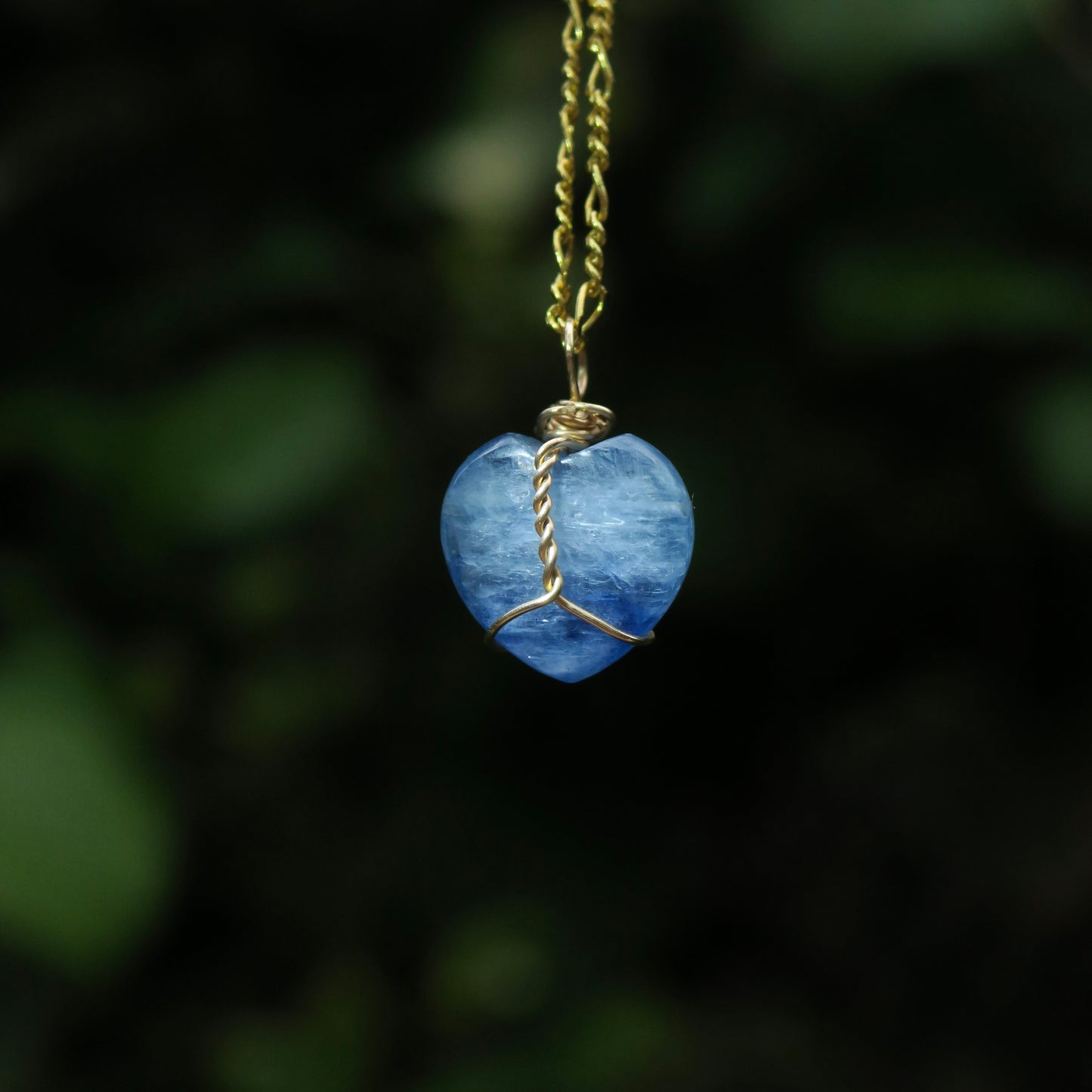 Kyanite Heart Pendant | 14k Gold-Fill