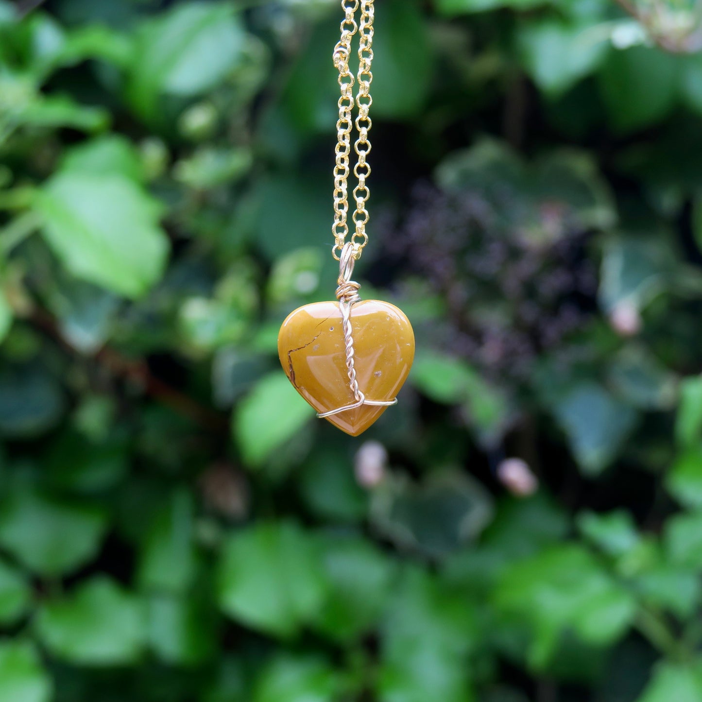 Mookaite Heart Pendant | 14k Gold-Fill