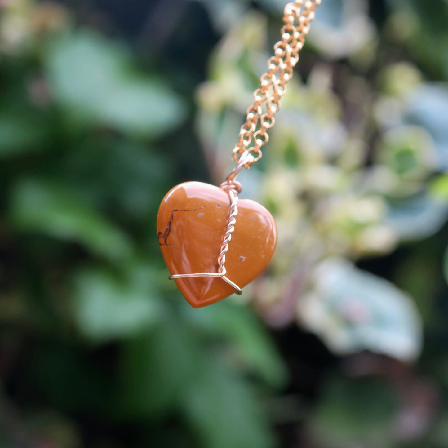 Mookaite Heart Pendant | 14k Gold-Fill