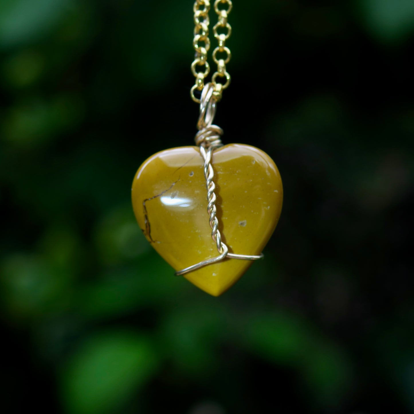 Mookaite Heart Pendant | 14k Gold-Fill