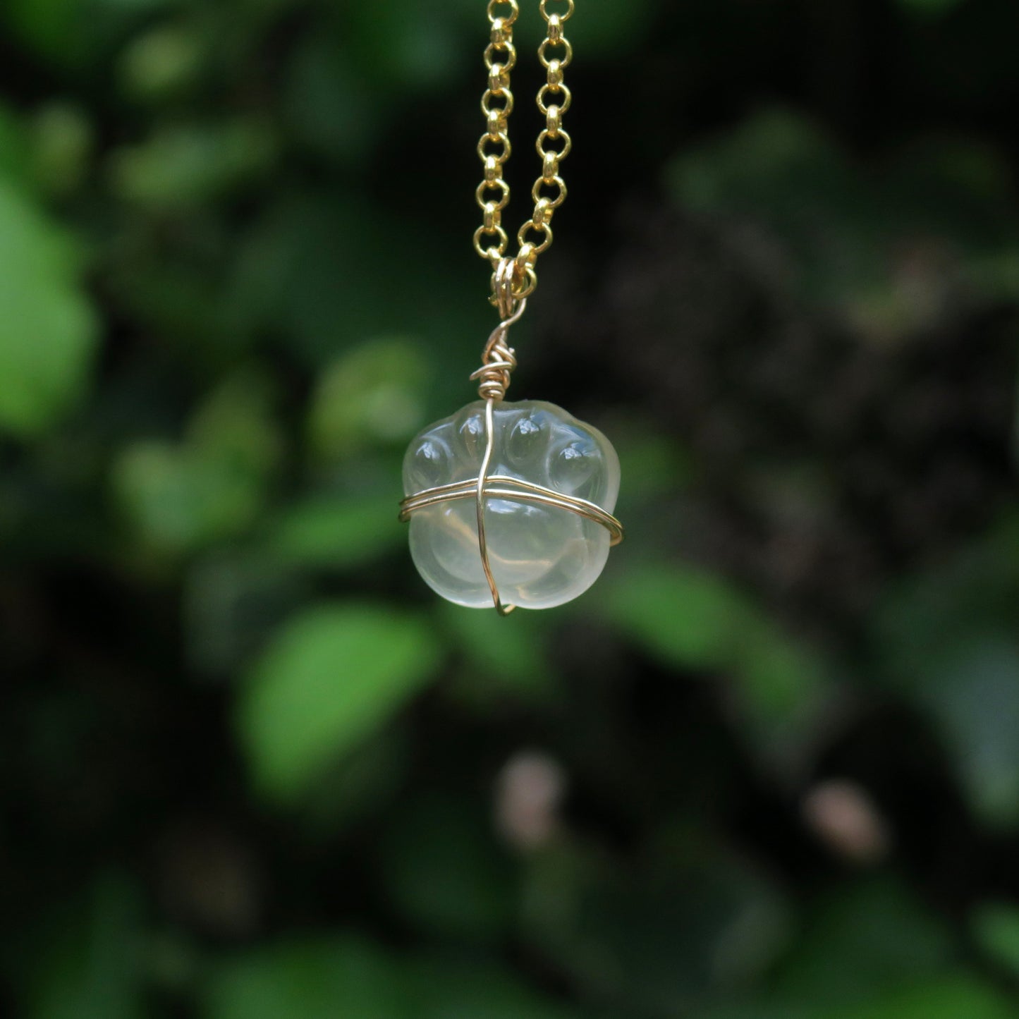 Citrine Paw Pendant | 14k Gold-Fill