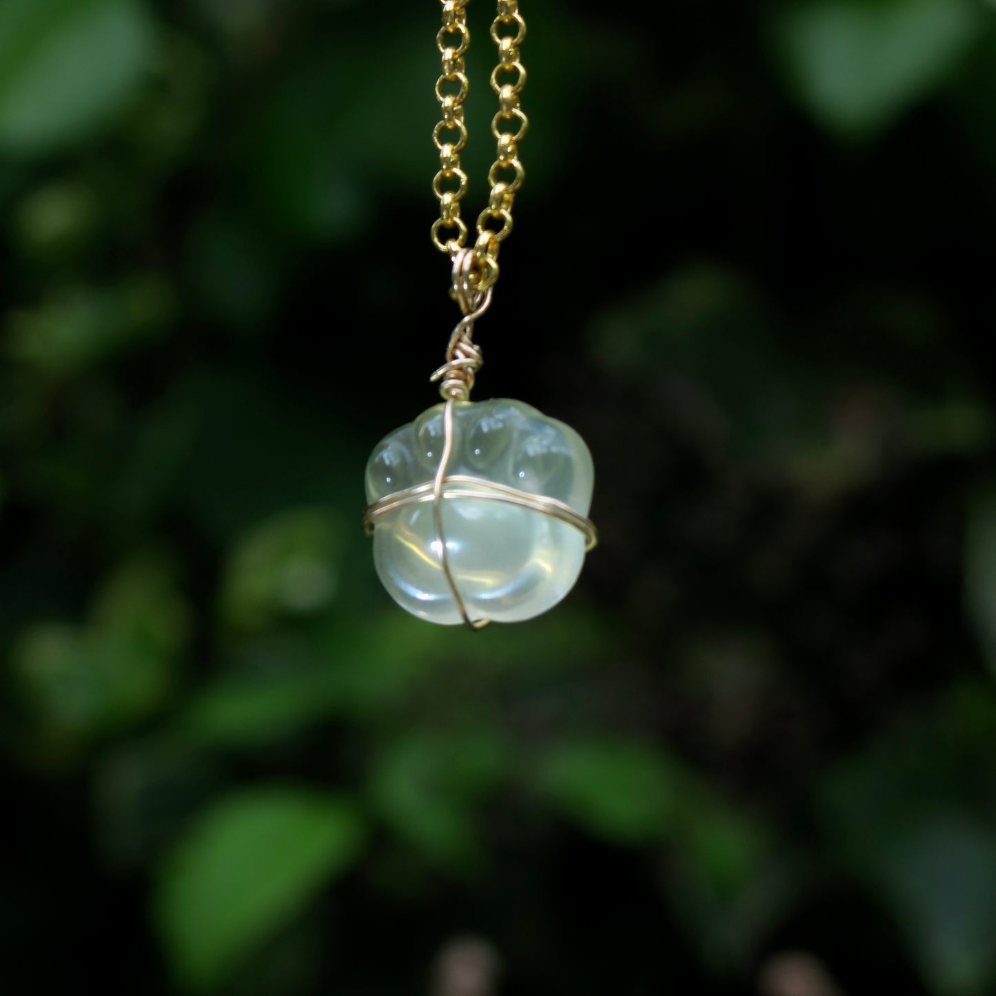 Citrine Paw Pendant | 14k Gold-Fill