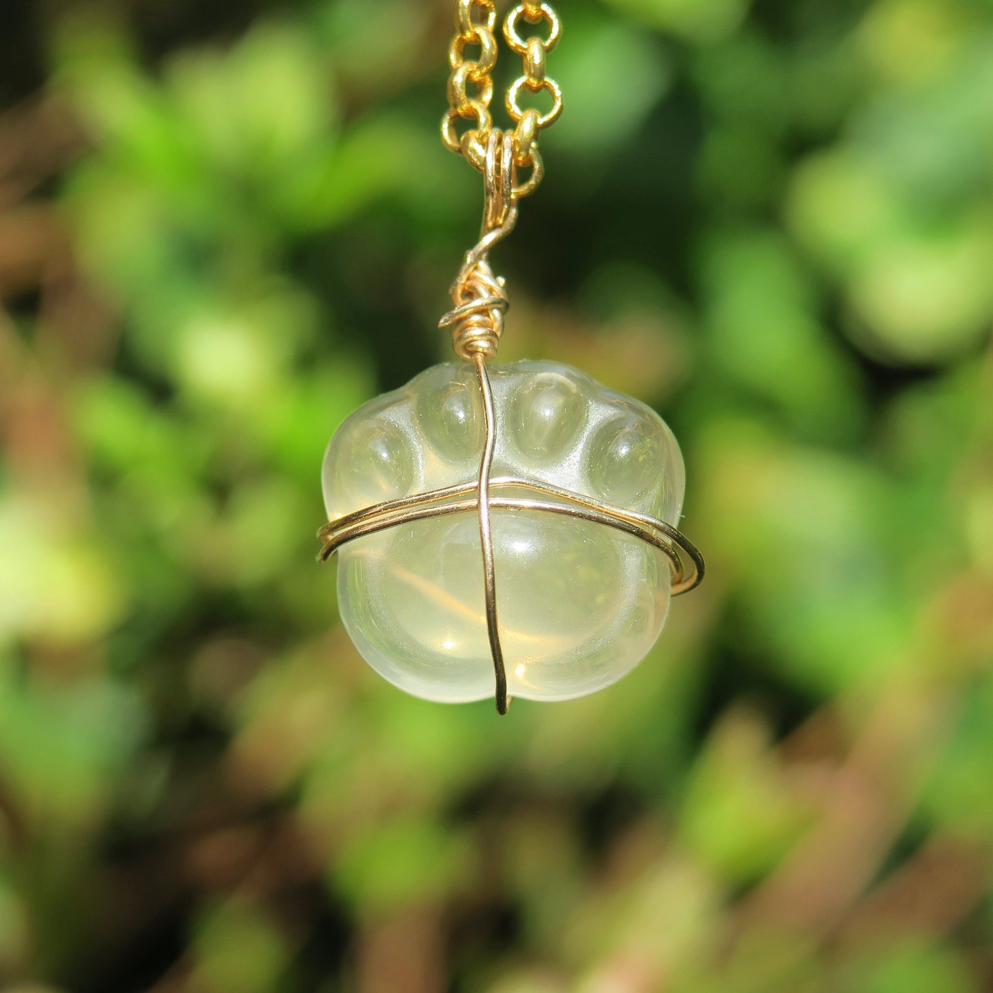 Citrine Paw Pendant | 14k Gold-Fill