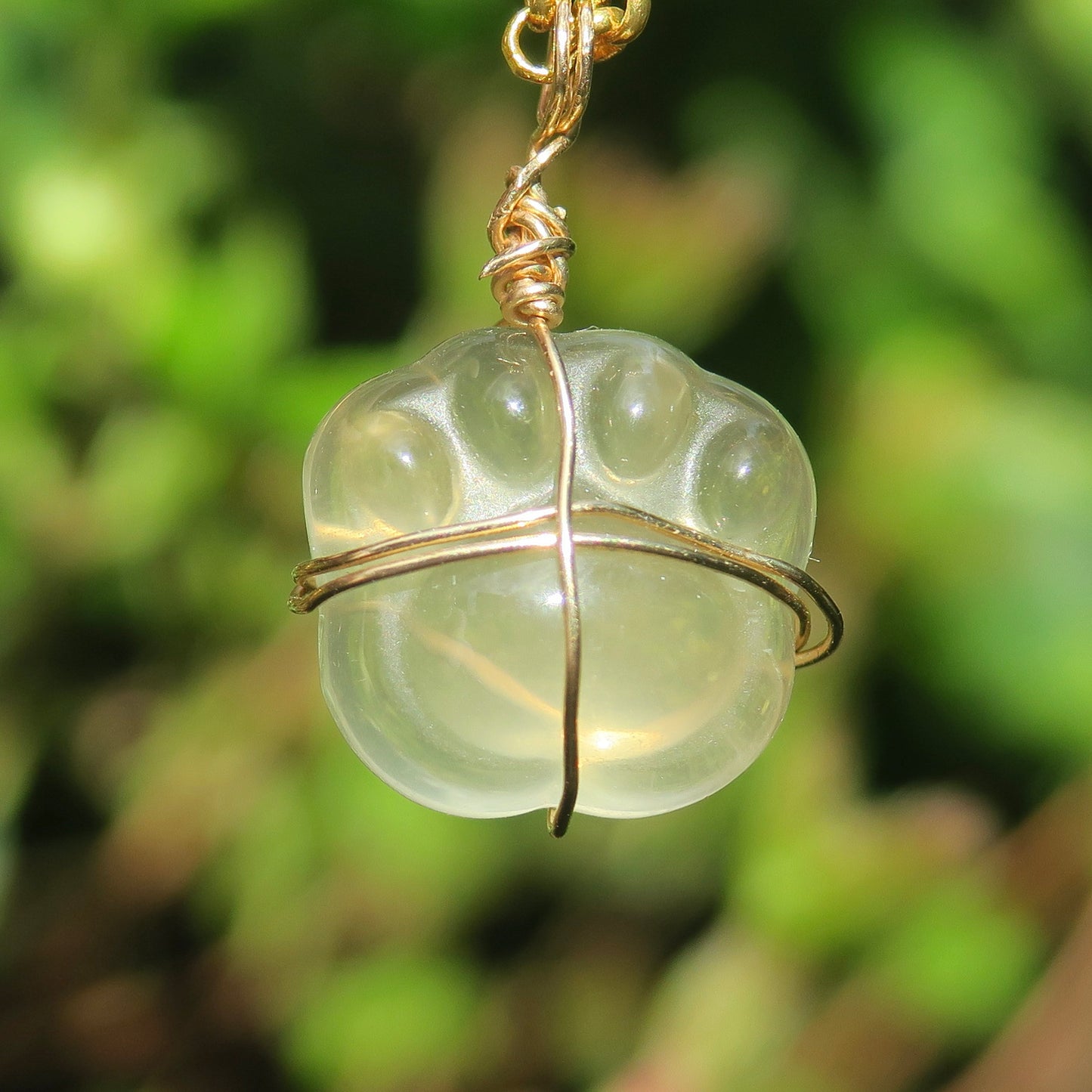Citrine Paw Pendant | 14k Gold-Fill