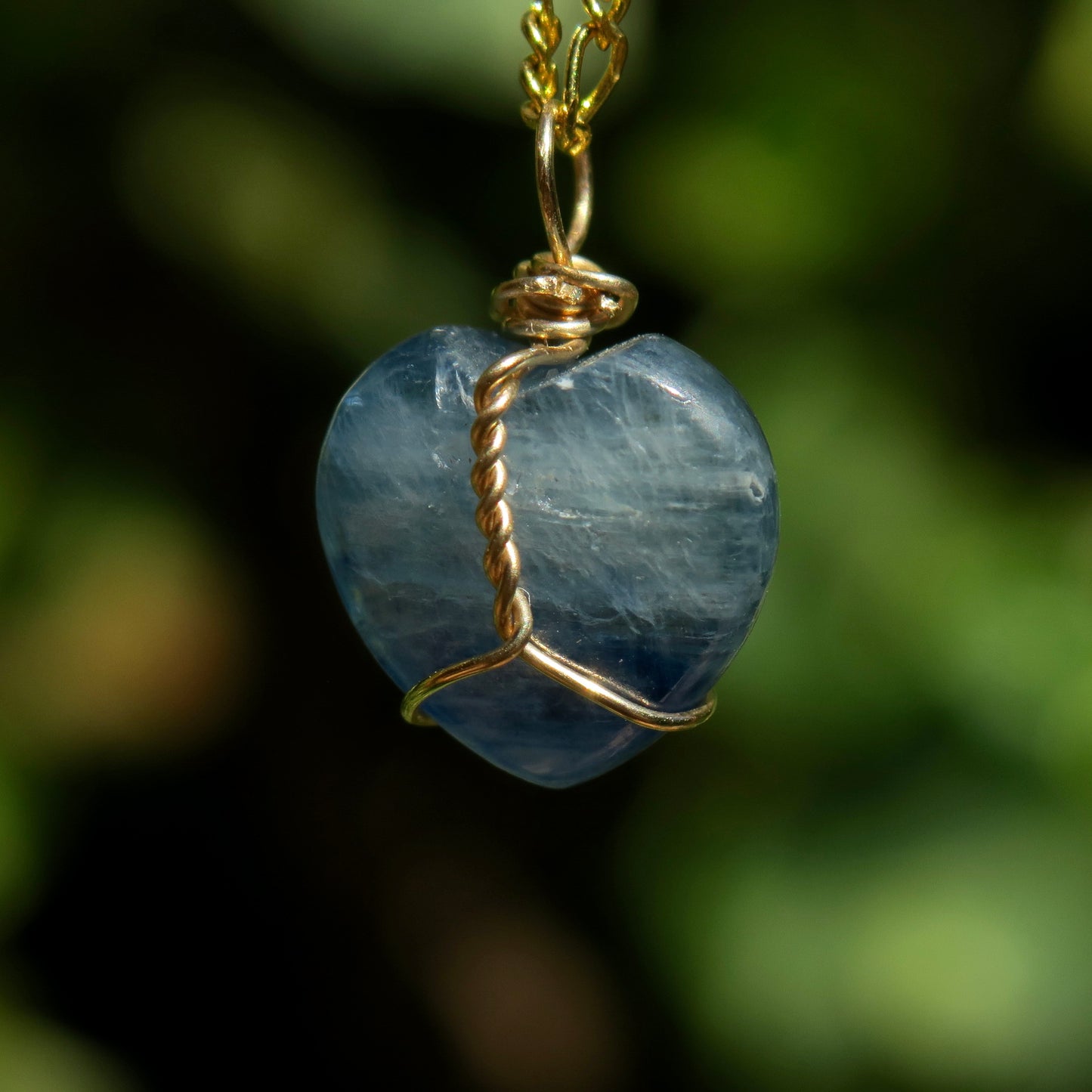 Kyanite Heart Pendant | 14k Gold-Fill