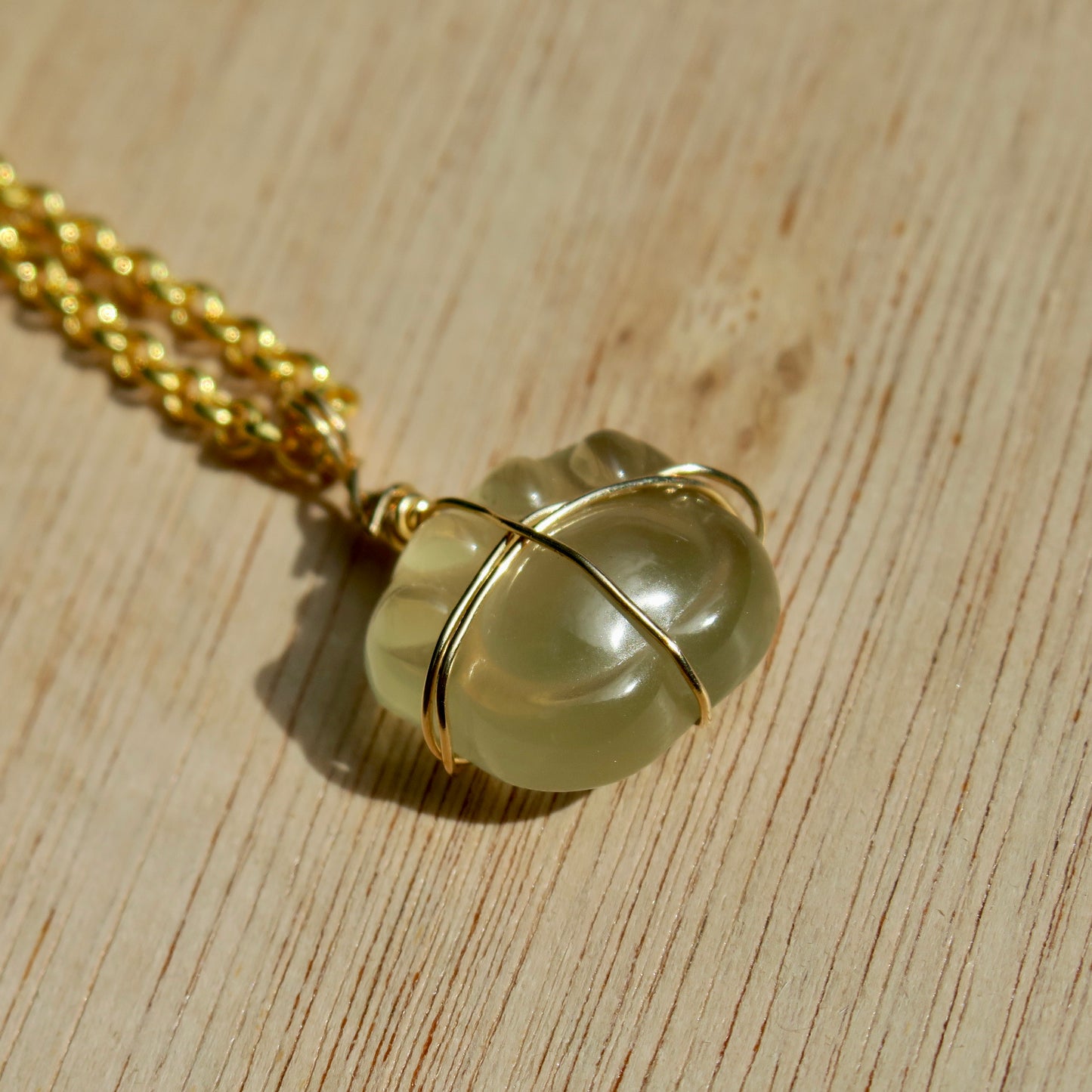 Citrine Paw Pendant | 14k Gold-Fill