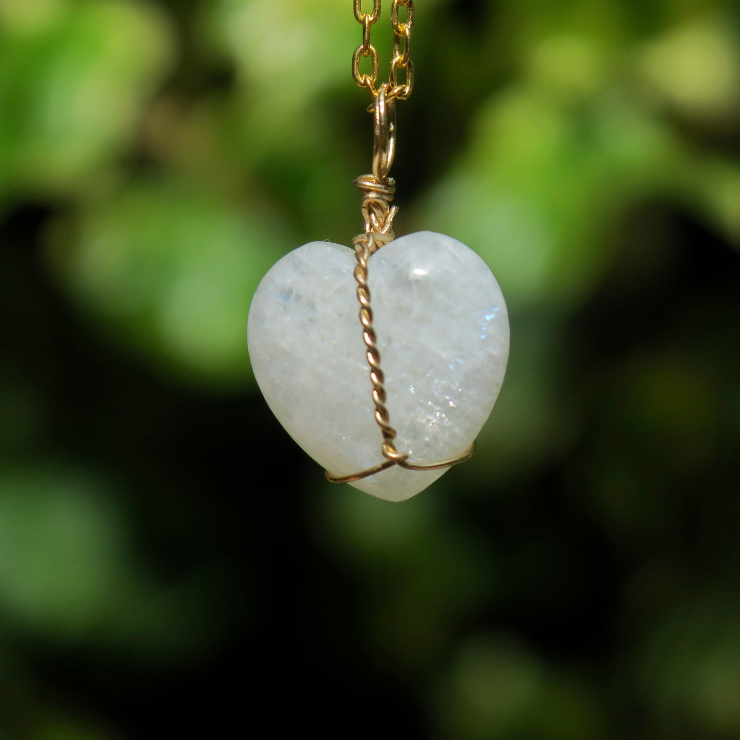 Moonstone Heart Pendant | 14k Gold-Fill