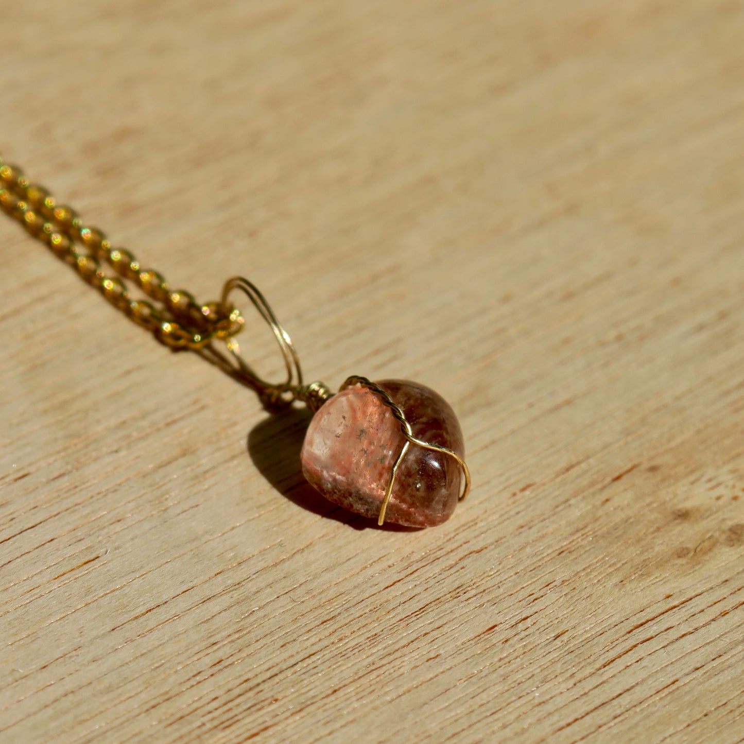 Lodolite Heart Pendant | 14k Gold-Fill