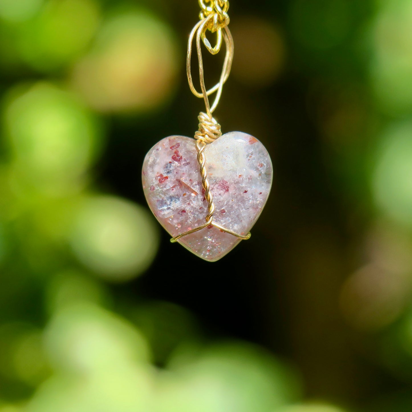 Iolite Heart Pendant | 14k Gold-Fill