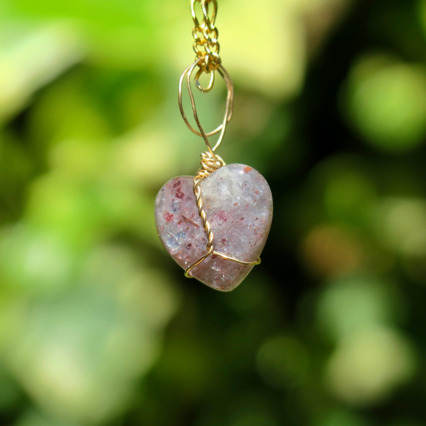 Iolite Heart Pendant | 14k Gold-Fill