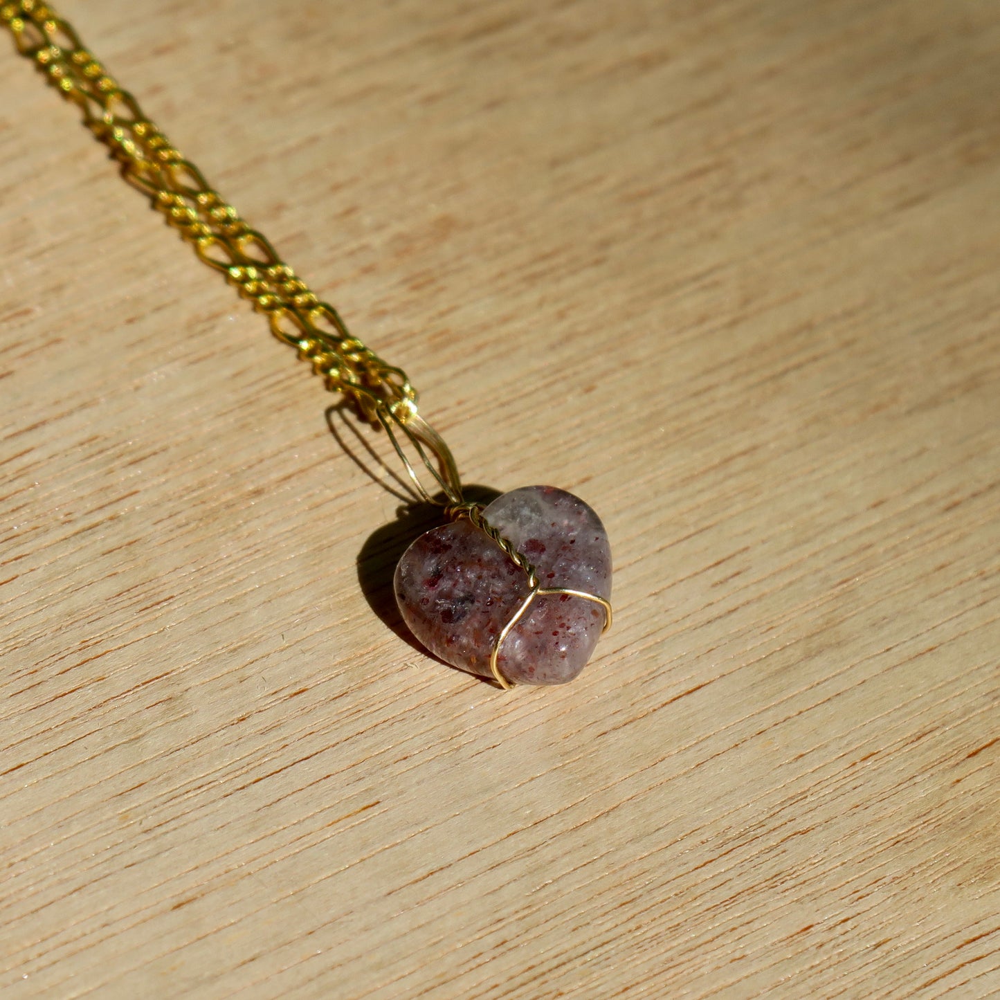 Iolite Heart Pendant | 14k Gold-Fill