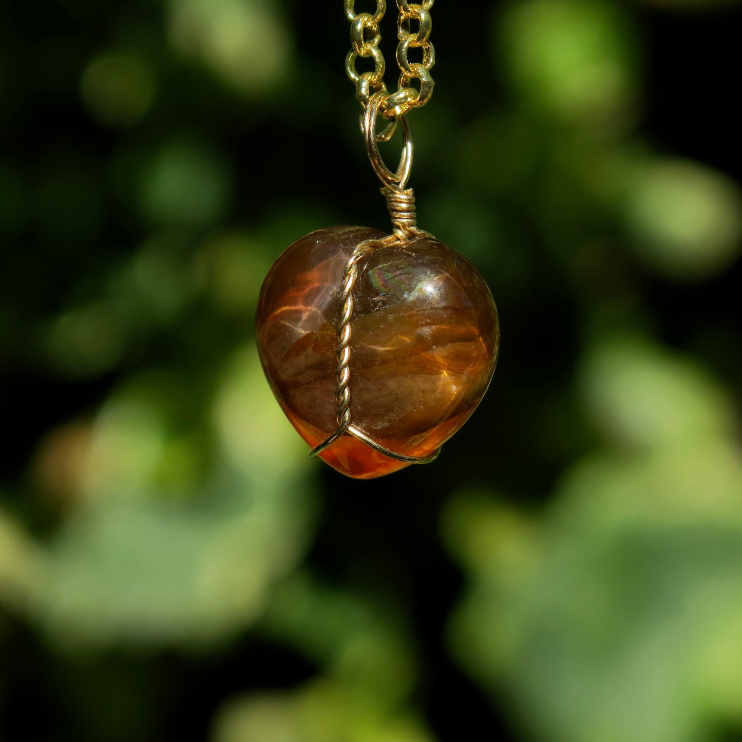 Golden Healer Hematoid Pendant | 14k Gold-Fill