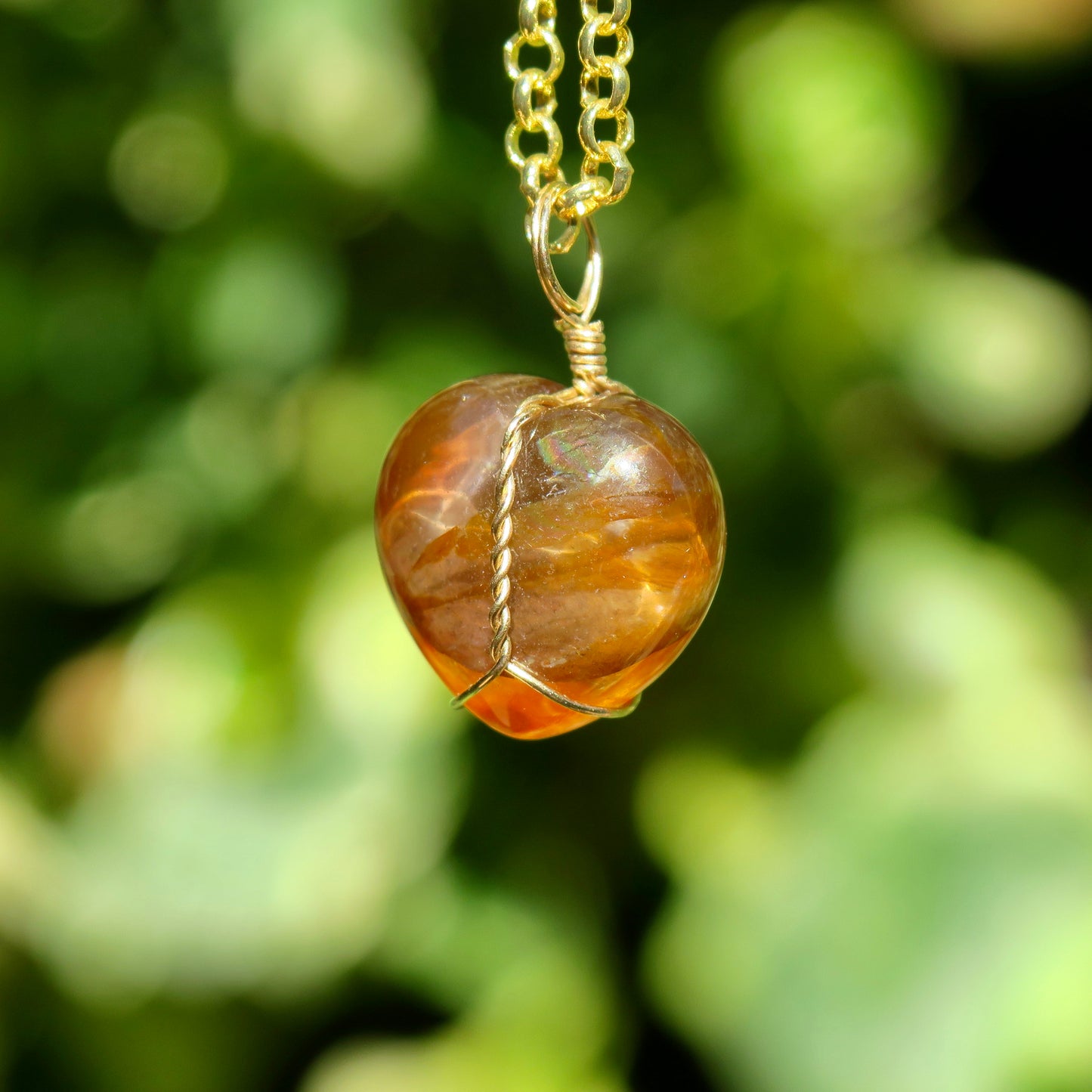 Golden Healer Hematoid Pendant | 14k Gold-Fill