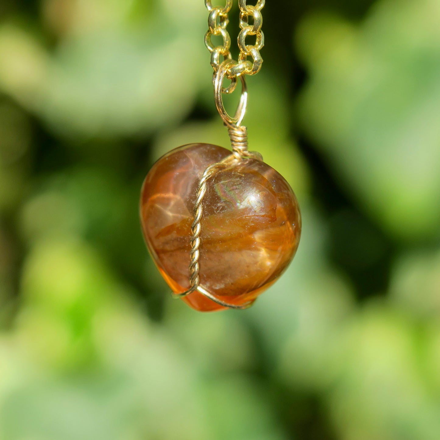 Golden Healer Hematoid Pendant | 14k Gold-Fill
