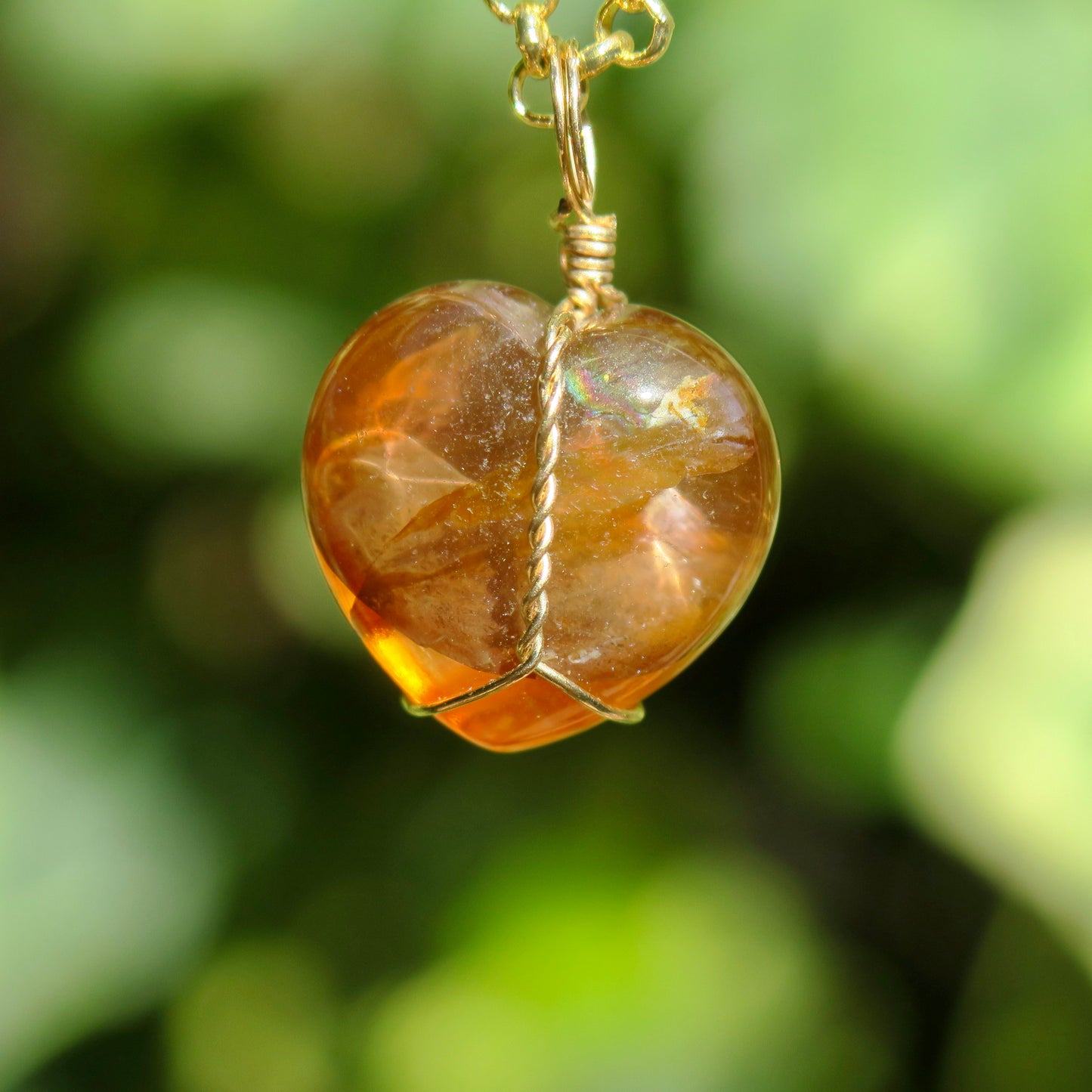 Golden Healer Hematoid Pendant | 14k Gold-Fill