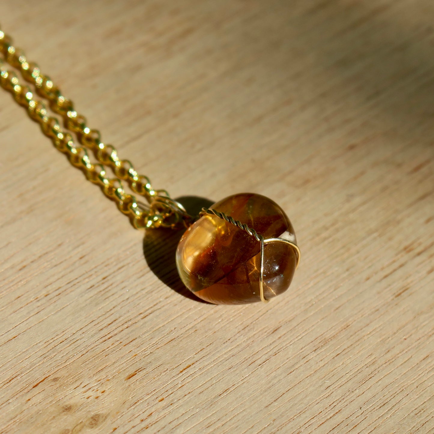 Golden Healer Hematoid Pendant | 14k Gold-Fill