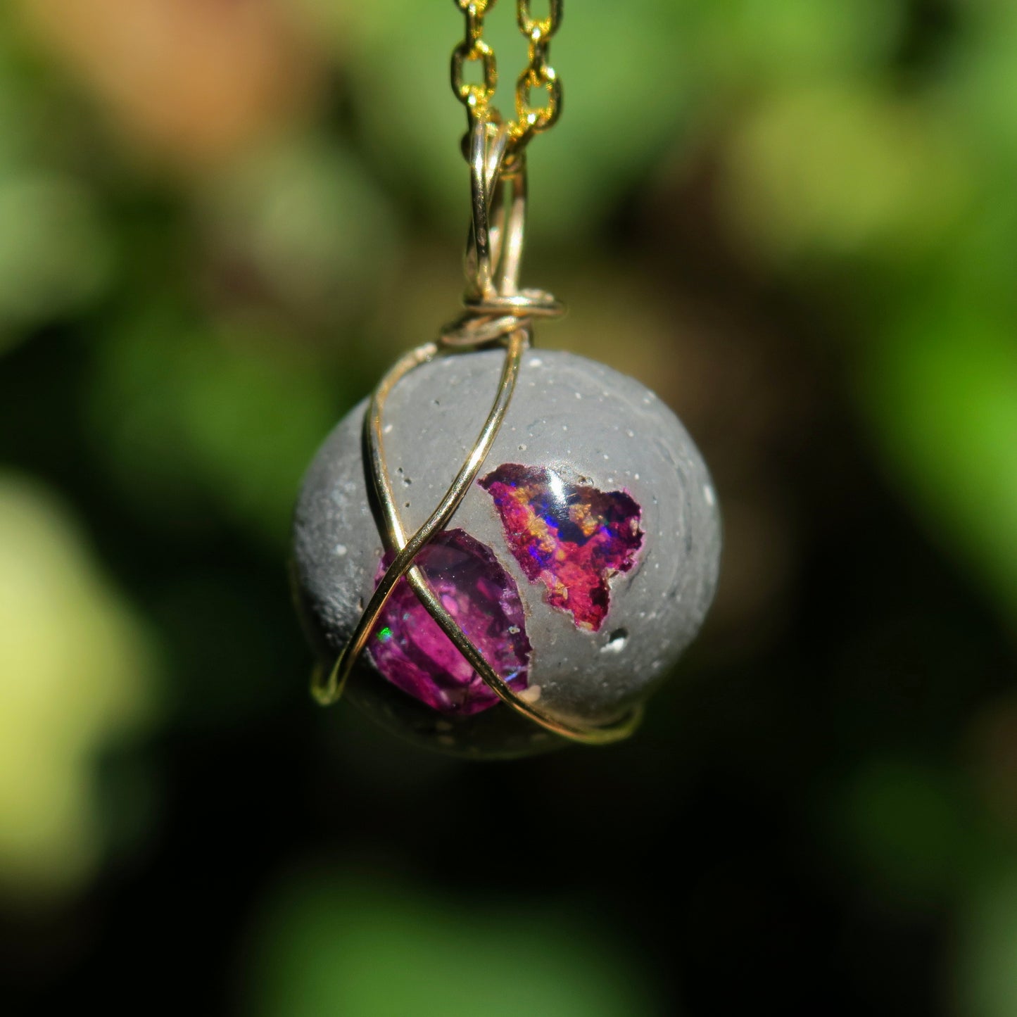 Mexican Cantera Opal Pendant | 14k Gold-Fill