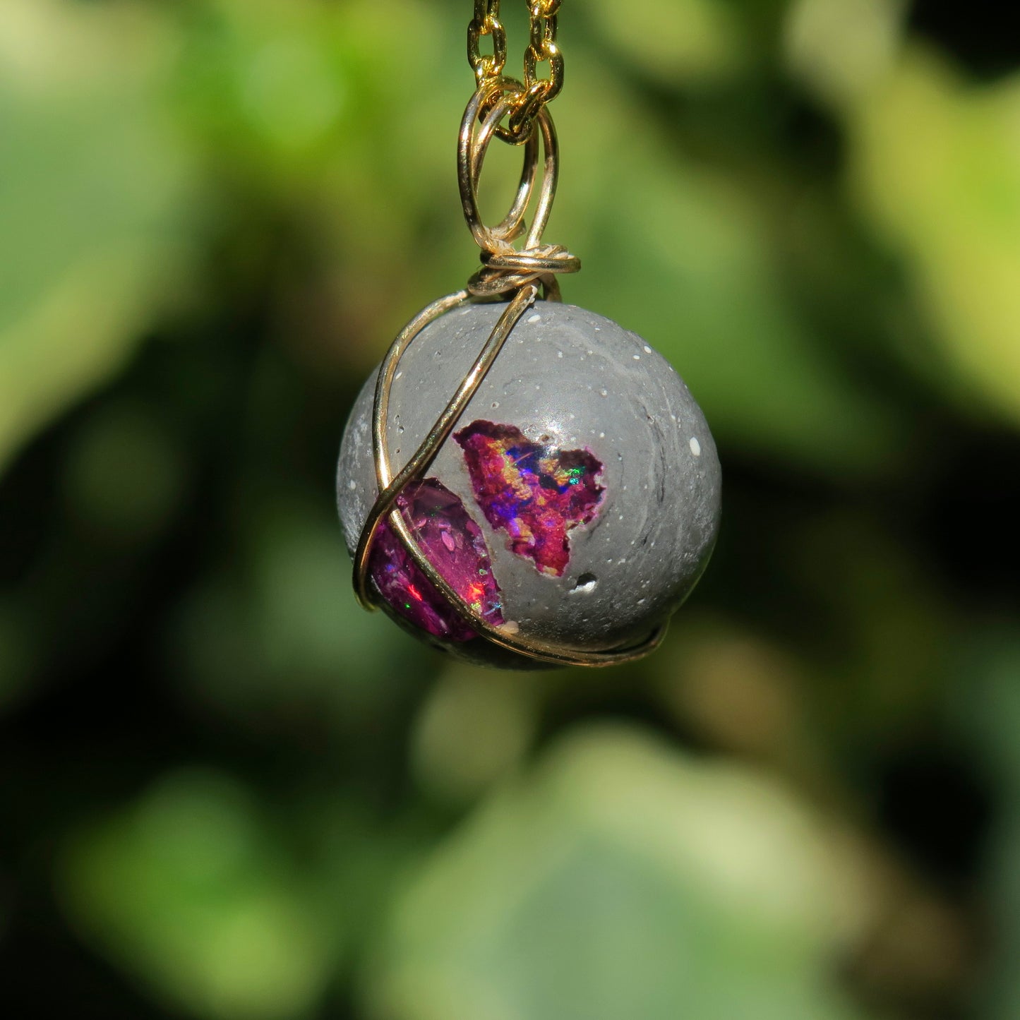 Mexican Cantera Opal Pendant | 14k Gold-Fill