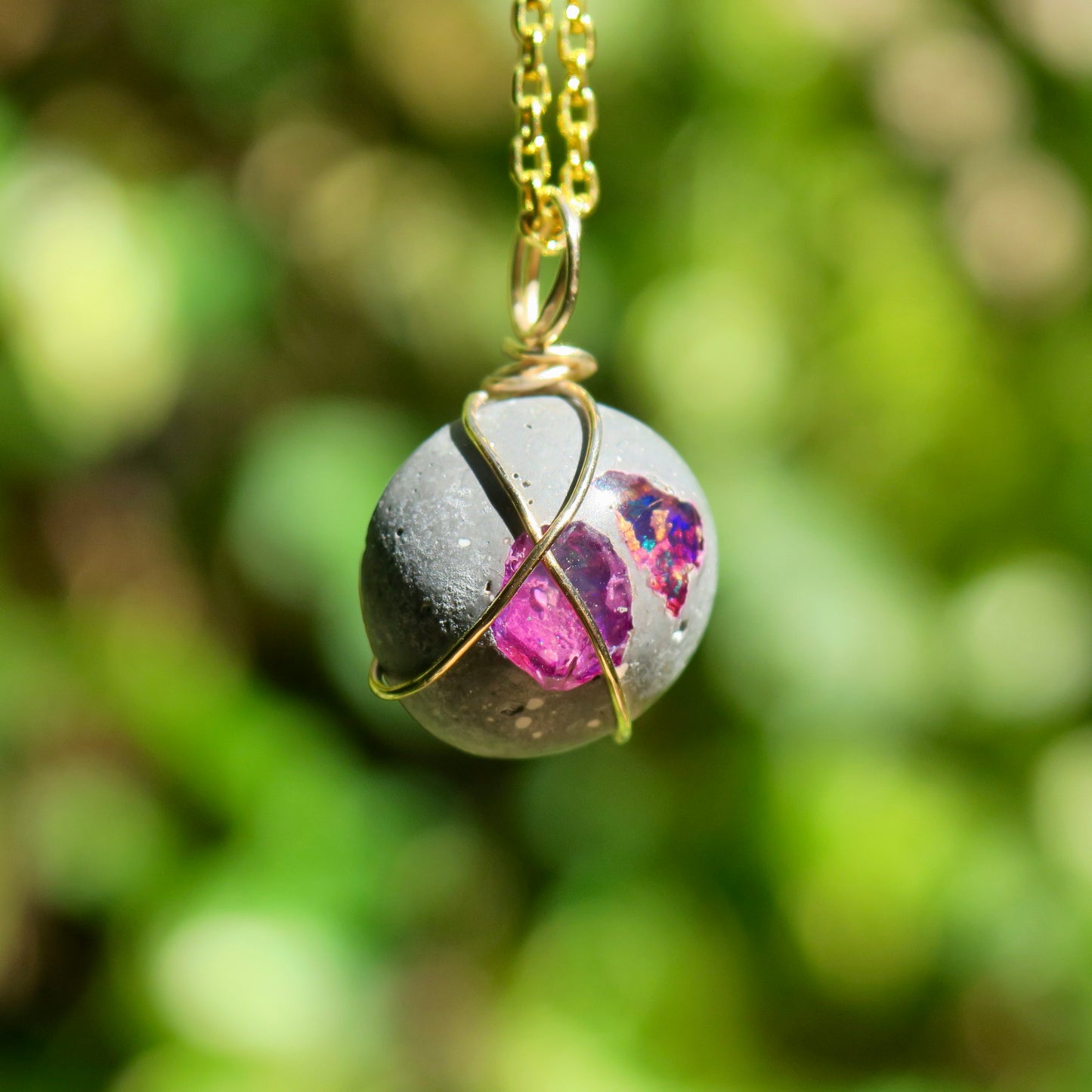 Mexican Cantera Opal Pendant | 14k Gold-Fill