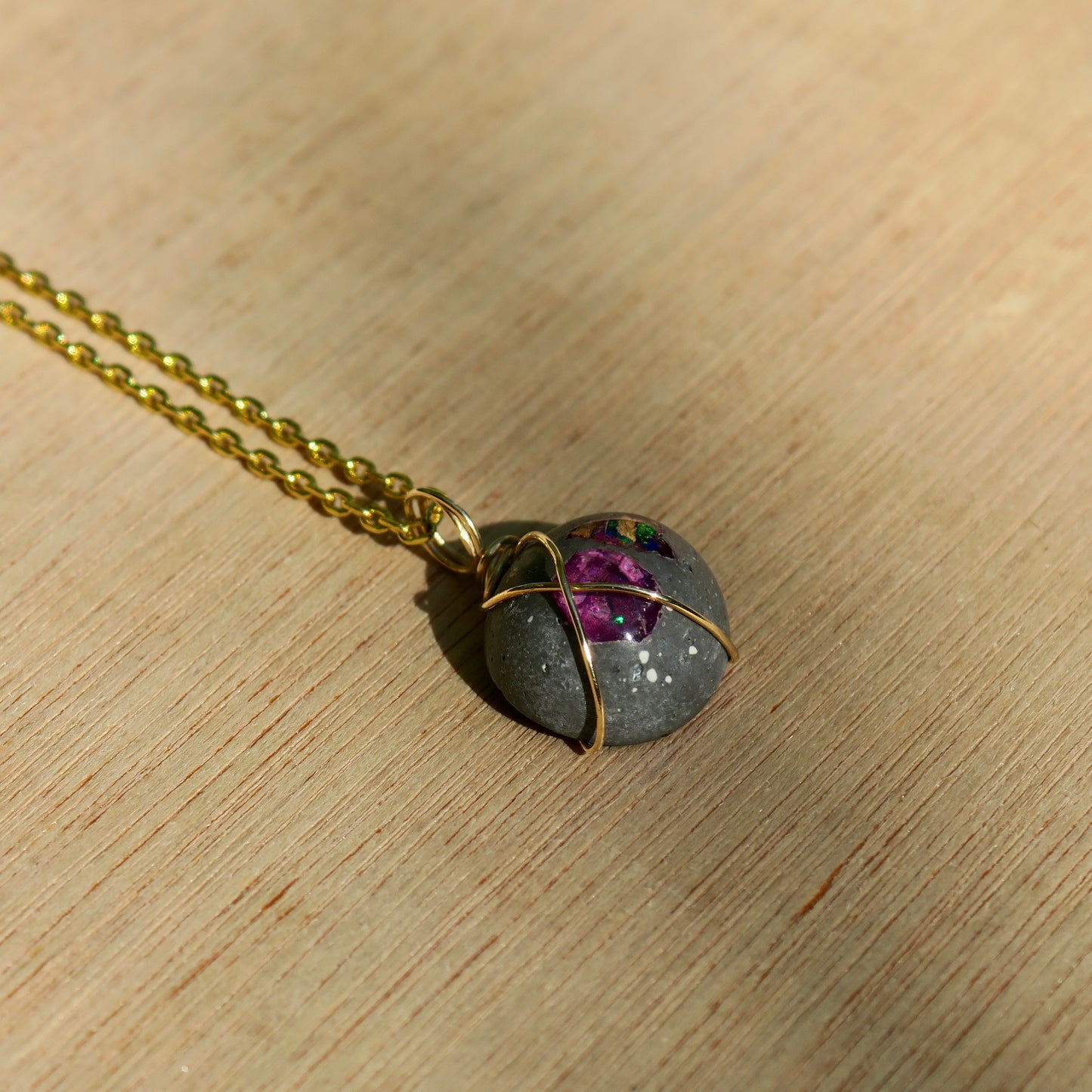 Mexican Cantera Opal Pendant | 14k Gold-Fill
