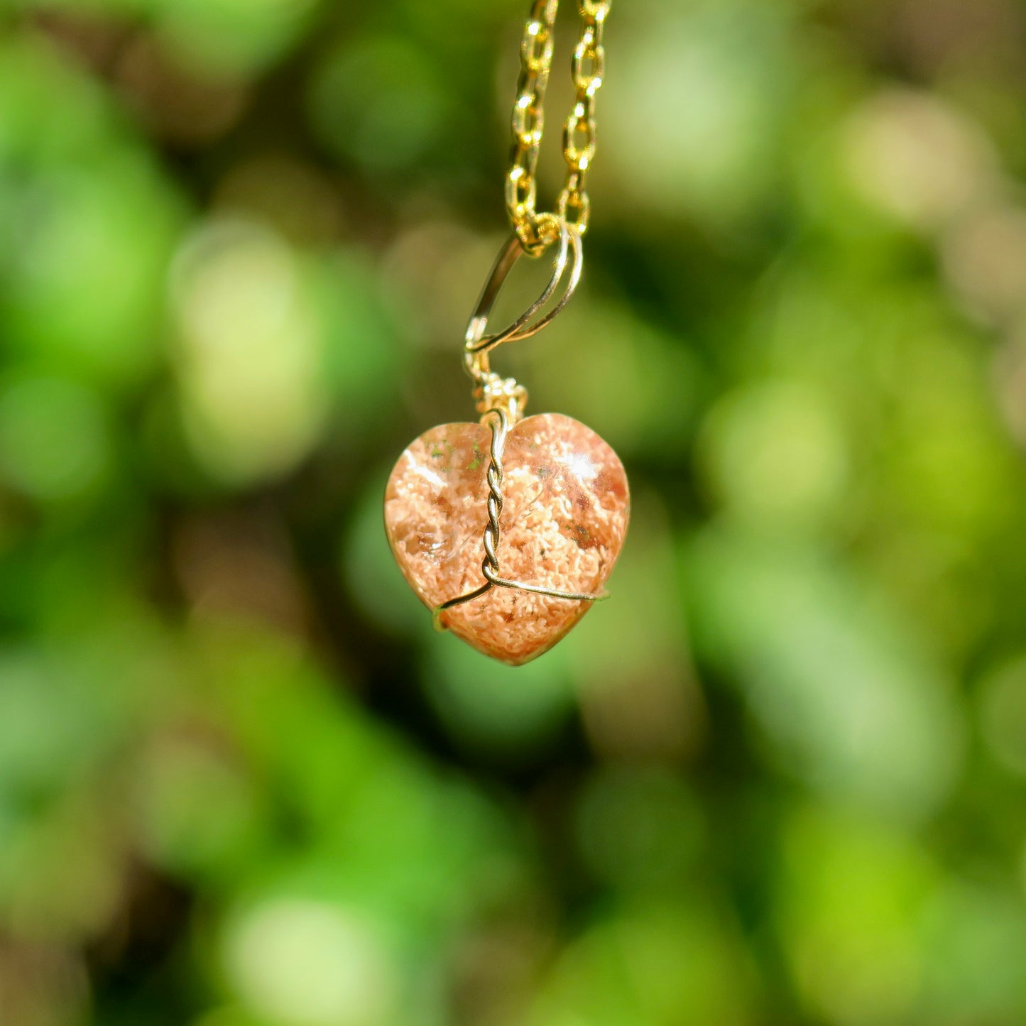Lodolite Heart Pendant | 14k Gold-Fill