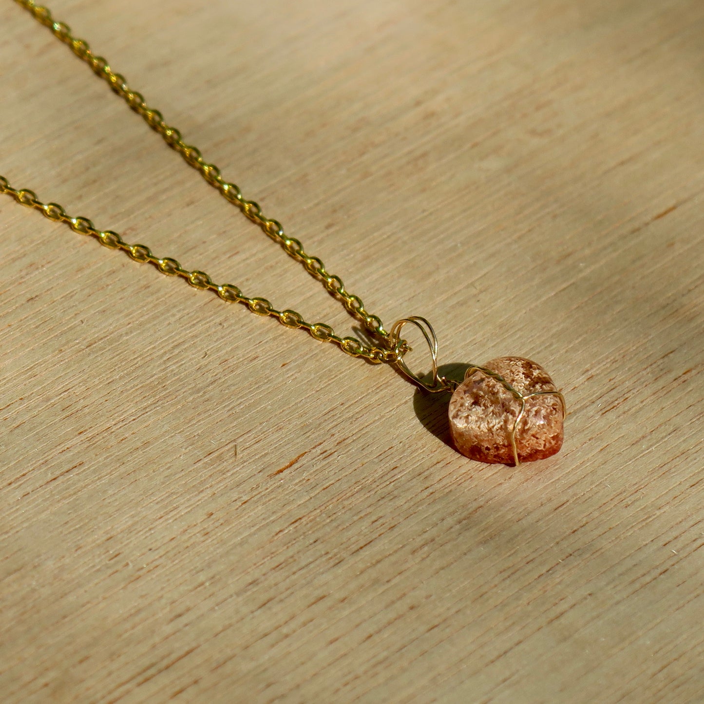 Lodolite Heart Pendant | 14k Gold-Fill