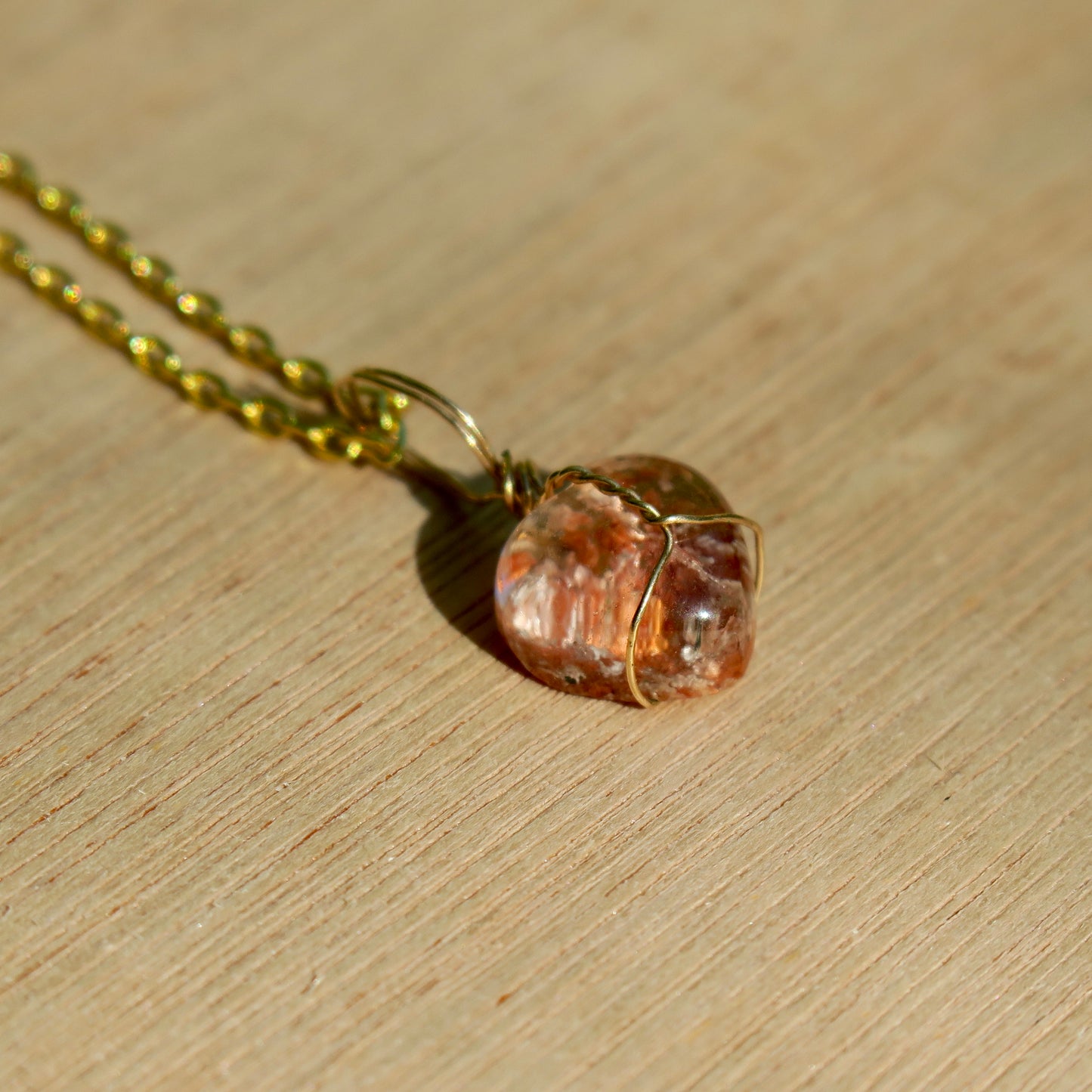 Lodolite Heart Pendant | 14k Gold-Fill