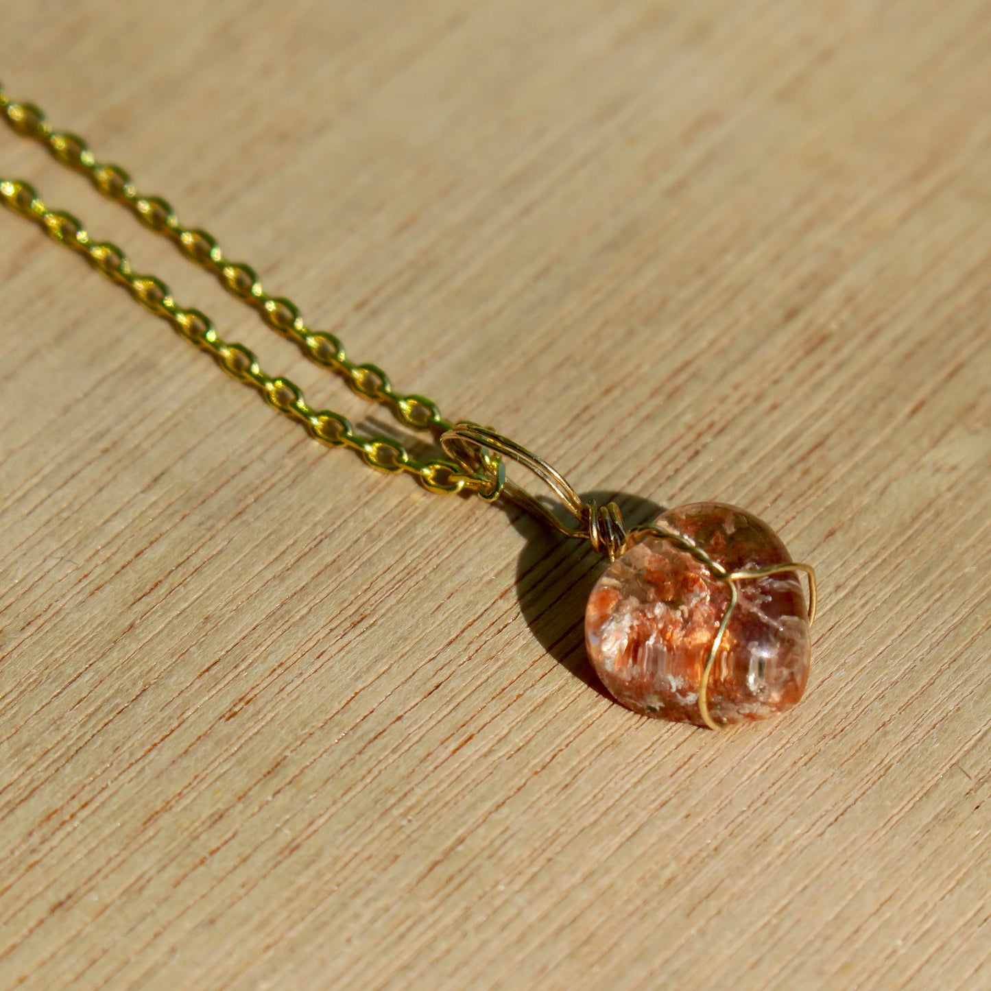 Lodolite Heart Pendant | 14k Gold-Fill