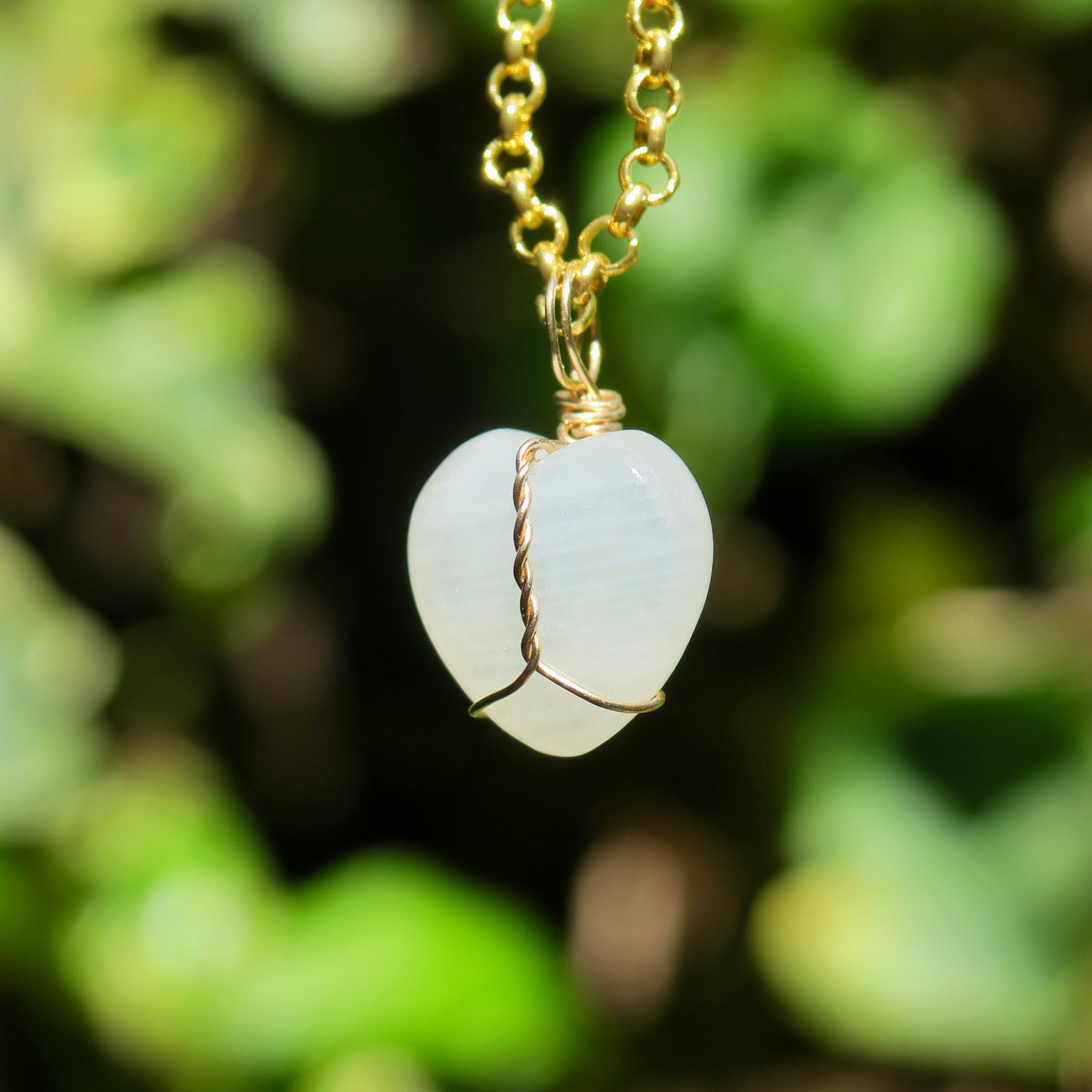 Moonstone Heart Pendant | 14k Gold-Fill