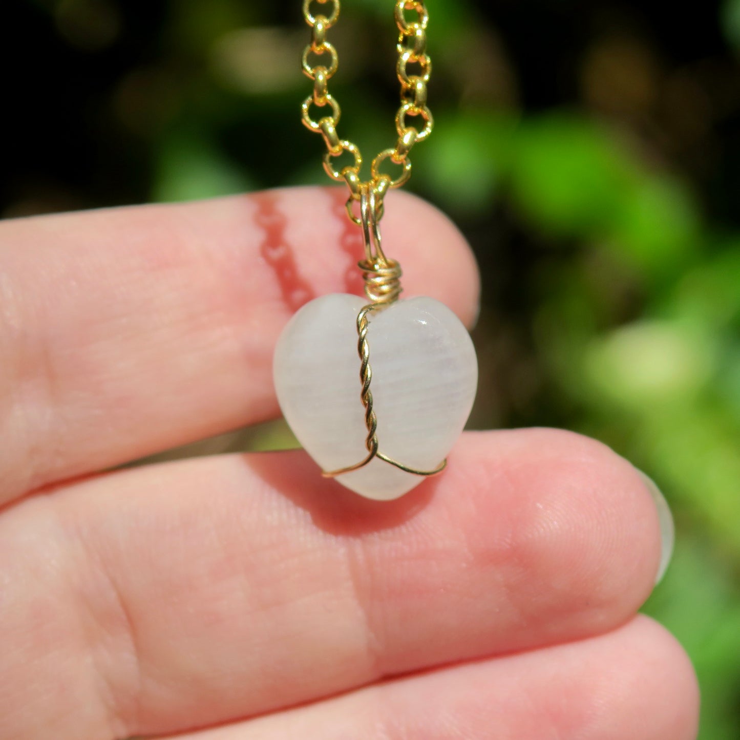 Moonstone Heart Pendant | 14k Gold-Fill