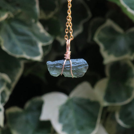 Moldavite Pendant | 14k Gold-Fill