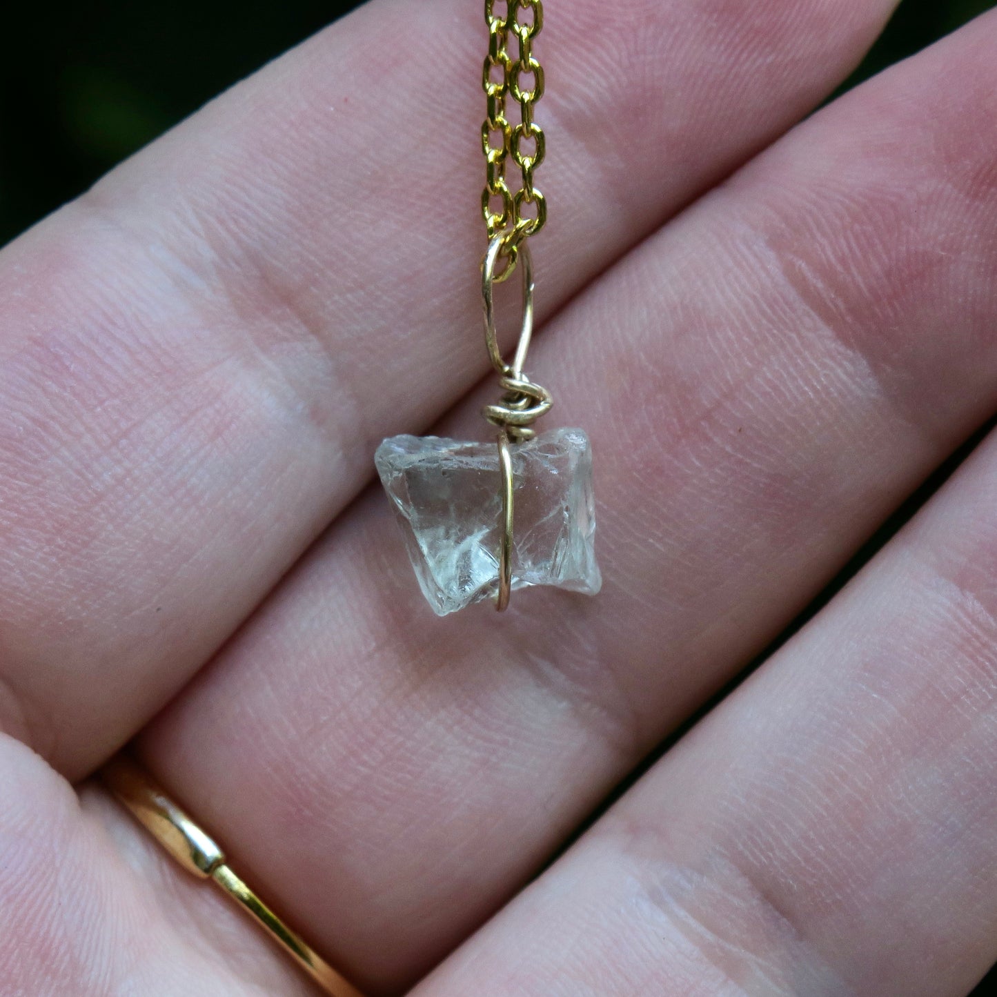 Prasiolite Mini Pendant | 14k Gold-Fill