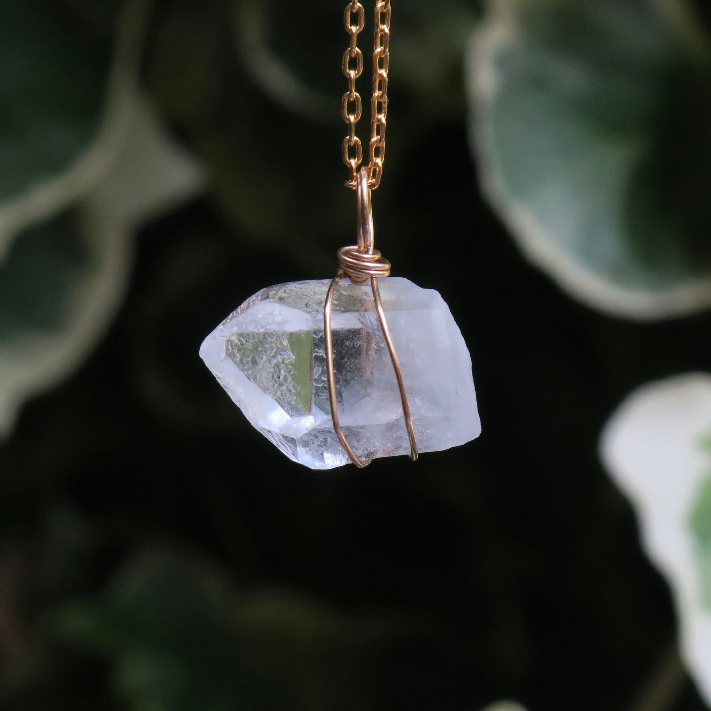 Clear Quartz Pendant | 14k Gold-Fill