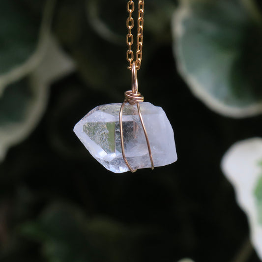 Clear Quartz Pendant | 14k Gold-Fill