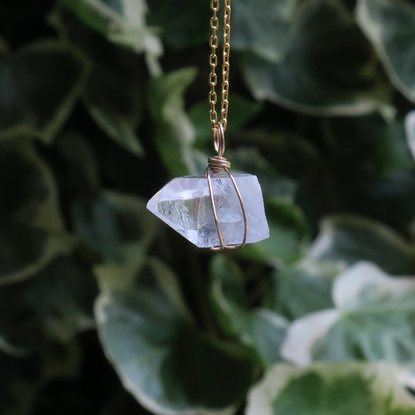 Clear Quartz Pendant | 14k Gold-Fill