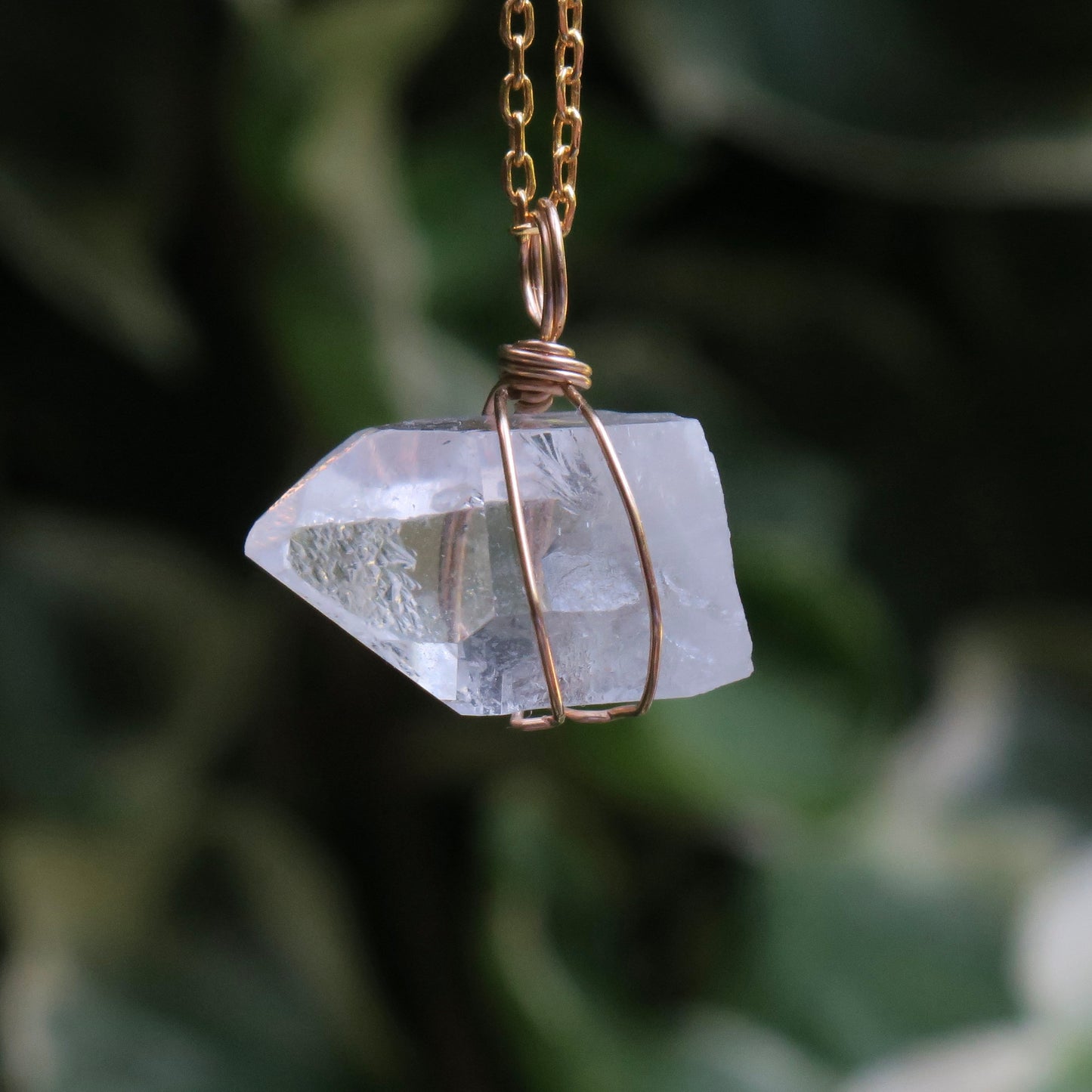 Clear Quartz Pendant | 14k Gold-Fill