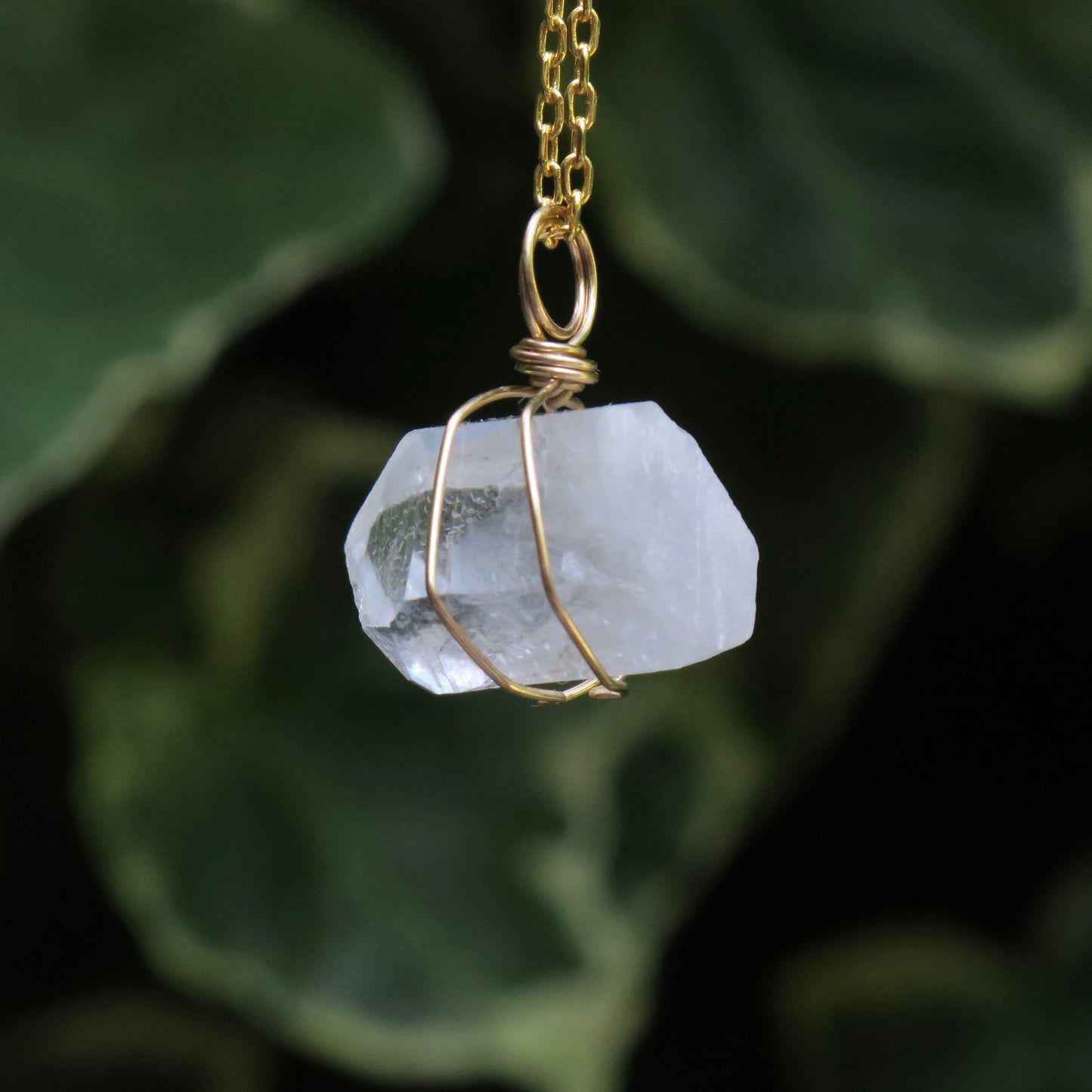 Clear Quartz Pendant | 14k Gold-Fill
