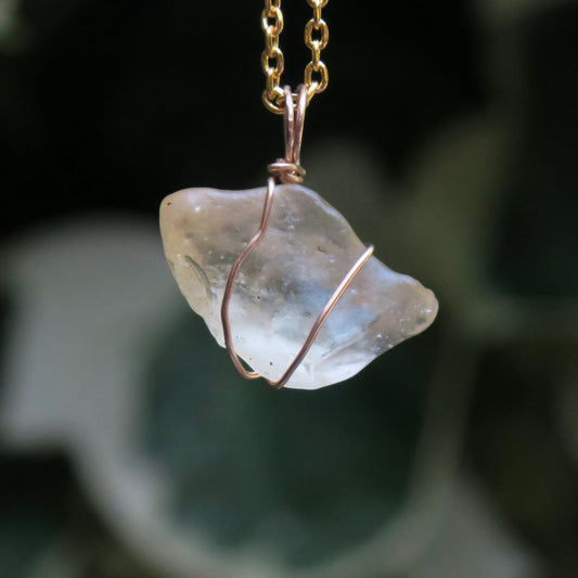 Libyan Desert Glass Pendant | 14k Gold-Fill